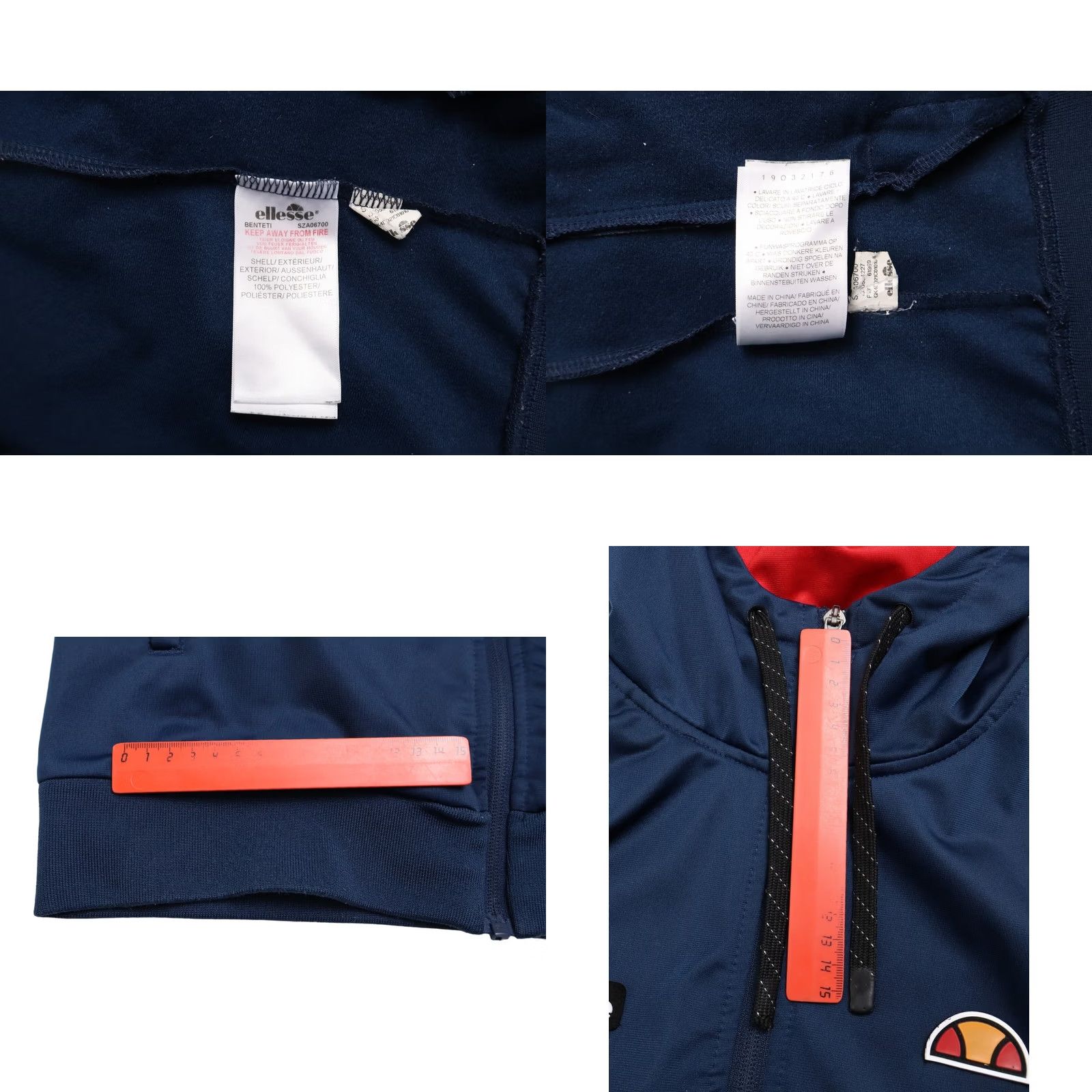 Ellesse Ellesse Hoodie Men's SMALL Full Zip Hooded Pockets Logo Dark Blue Track Top Size US S / EU 44-46 / 1 - 8 Thumbnail