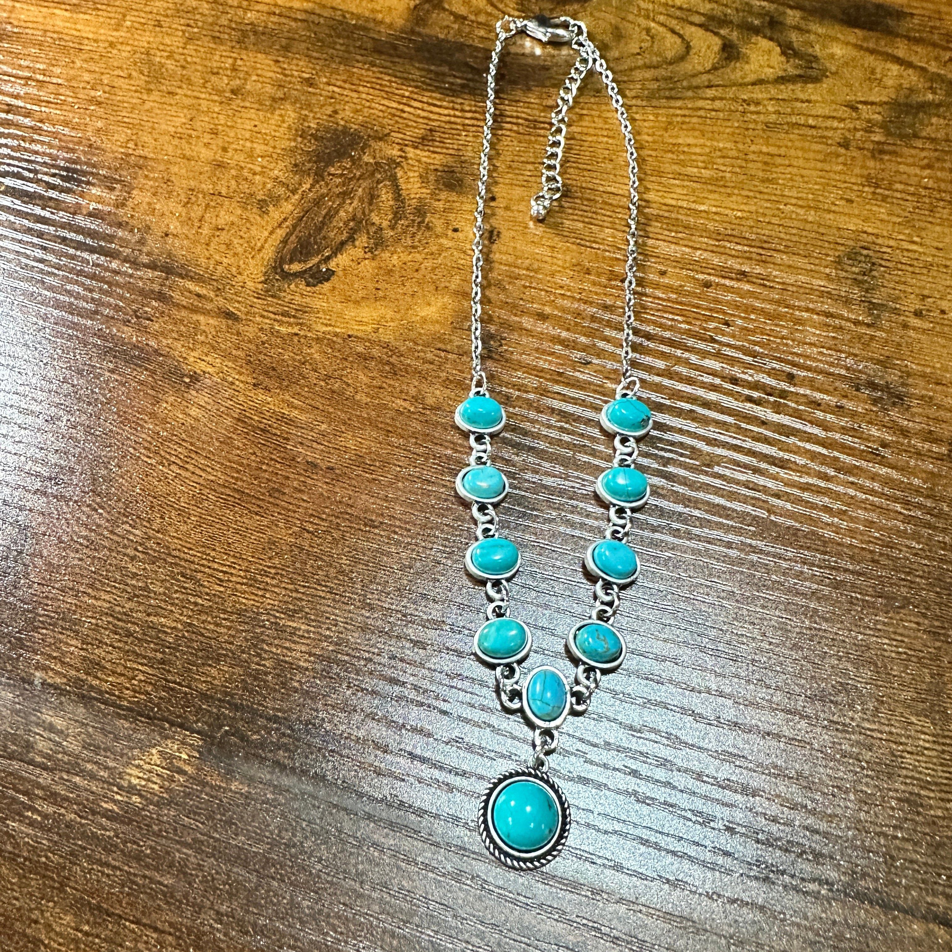 Other Unique Handmade Turquoise Necklace, Cowgirl Southwestern Adj Size ONE SIZE - 5 Thumbnail