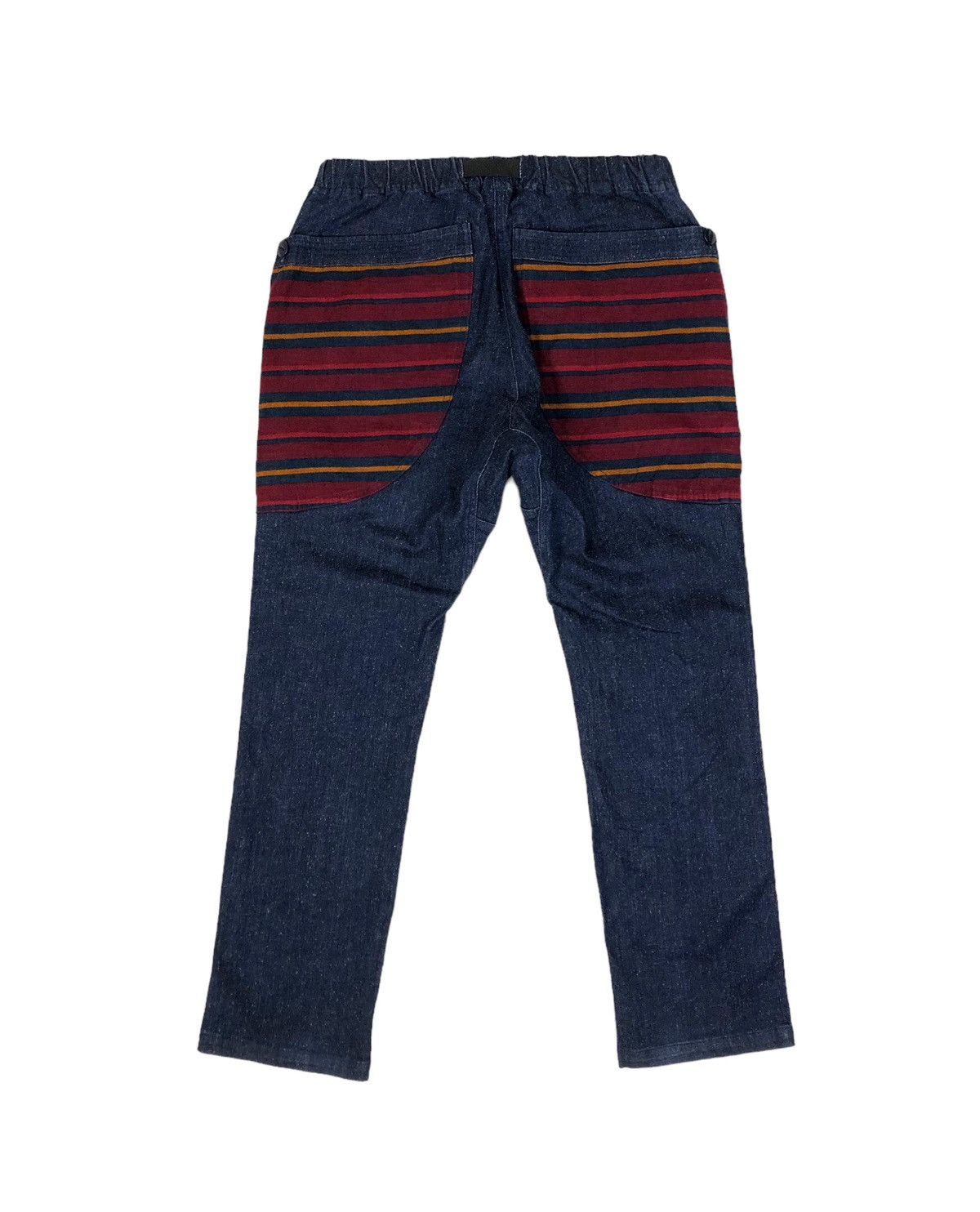 Japanese Brand × go slow caravan Go Slow Caravan Stripe Pocket Denim Climbing Pants Size US 32 / EU 48 - 2 Thumbnail