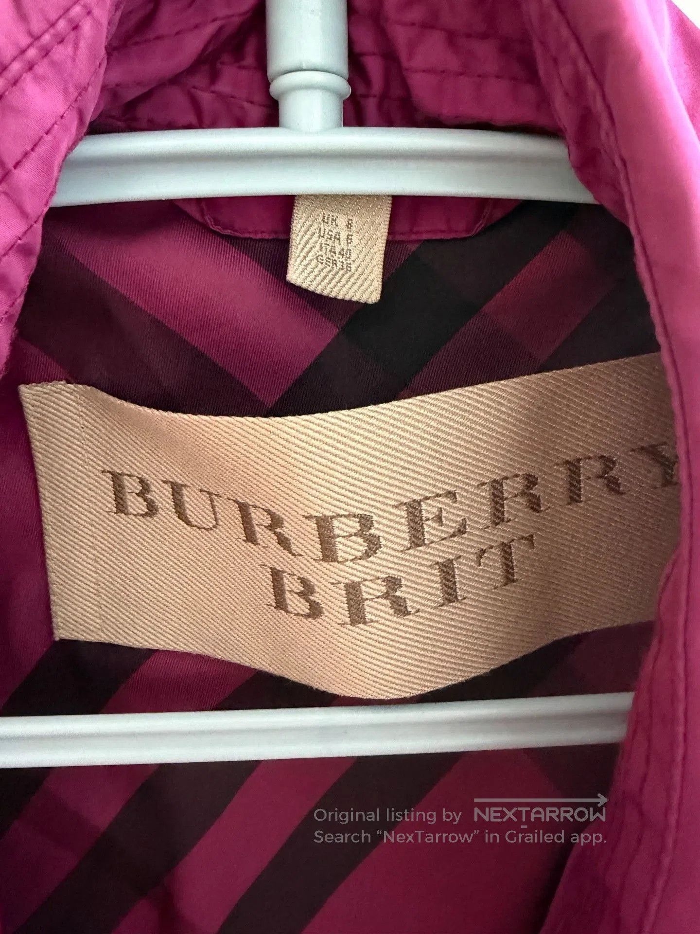 Burberry Burberry Pink Lightweight Trench Coat. Size M / US 6-8 / IT 42-44 - 3 Thumbnail
