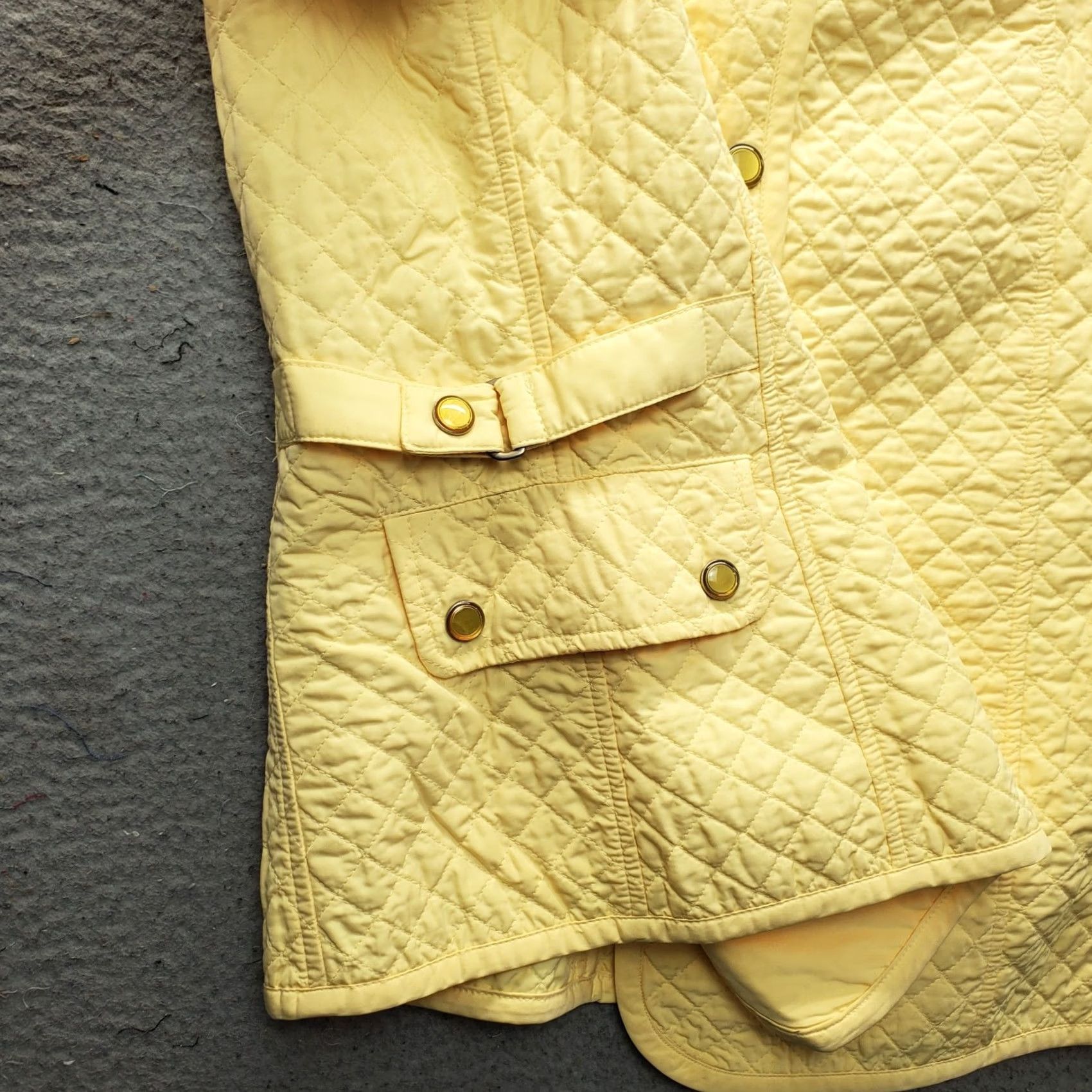 Talbots Talbots Quilted Vest Womens XL Yellow Lined Sleeveless Mock Neck Snap Button Shirt Size XL / US 12-14 / IT 48-50 - 8 Thumbnail