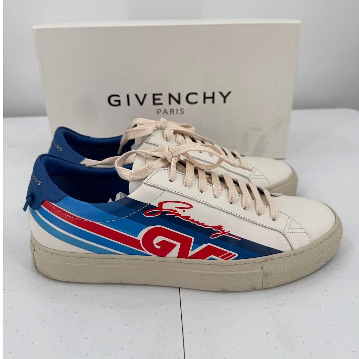 Givenchy Givenchy Motocross Urban Street Blue/Red/White Sneakers Size US 8.5 / EU 41-42 - 3 Thumbnail