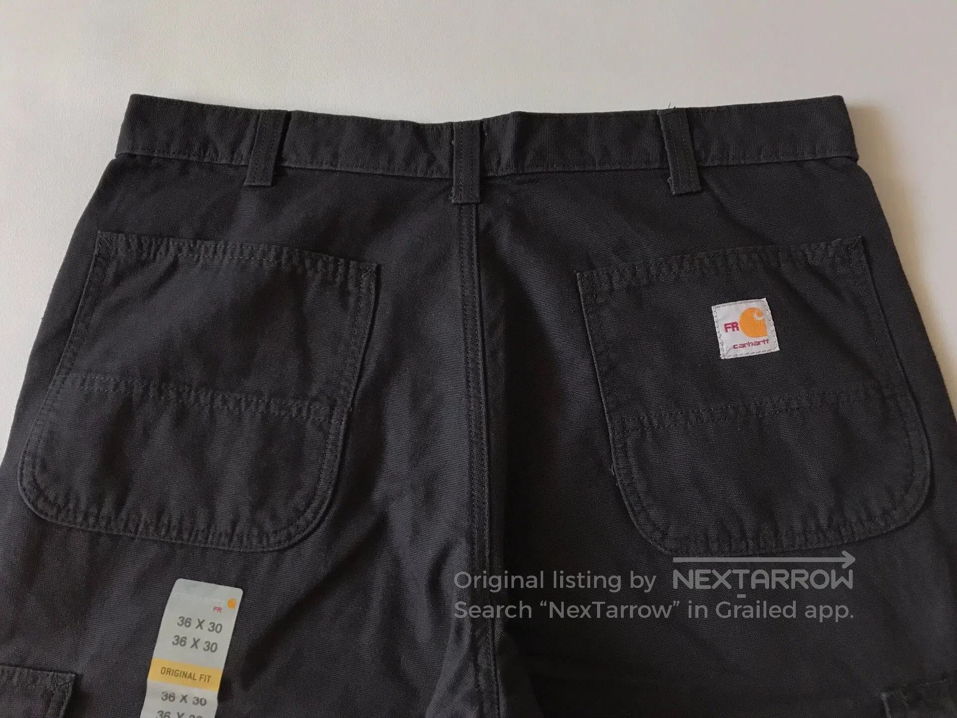 Carhartt Carhartt FRB240 Black Cargo Work Pants. Size US 36 / EU 52 - 5 Thumbnail