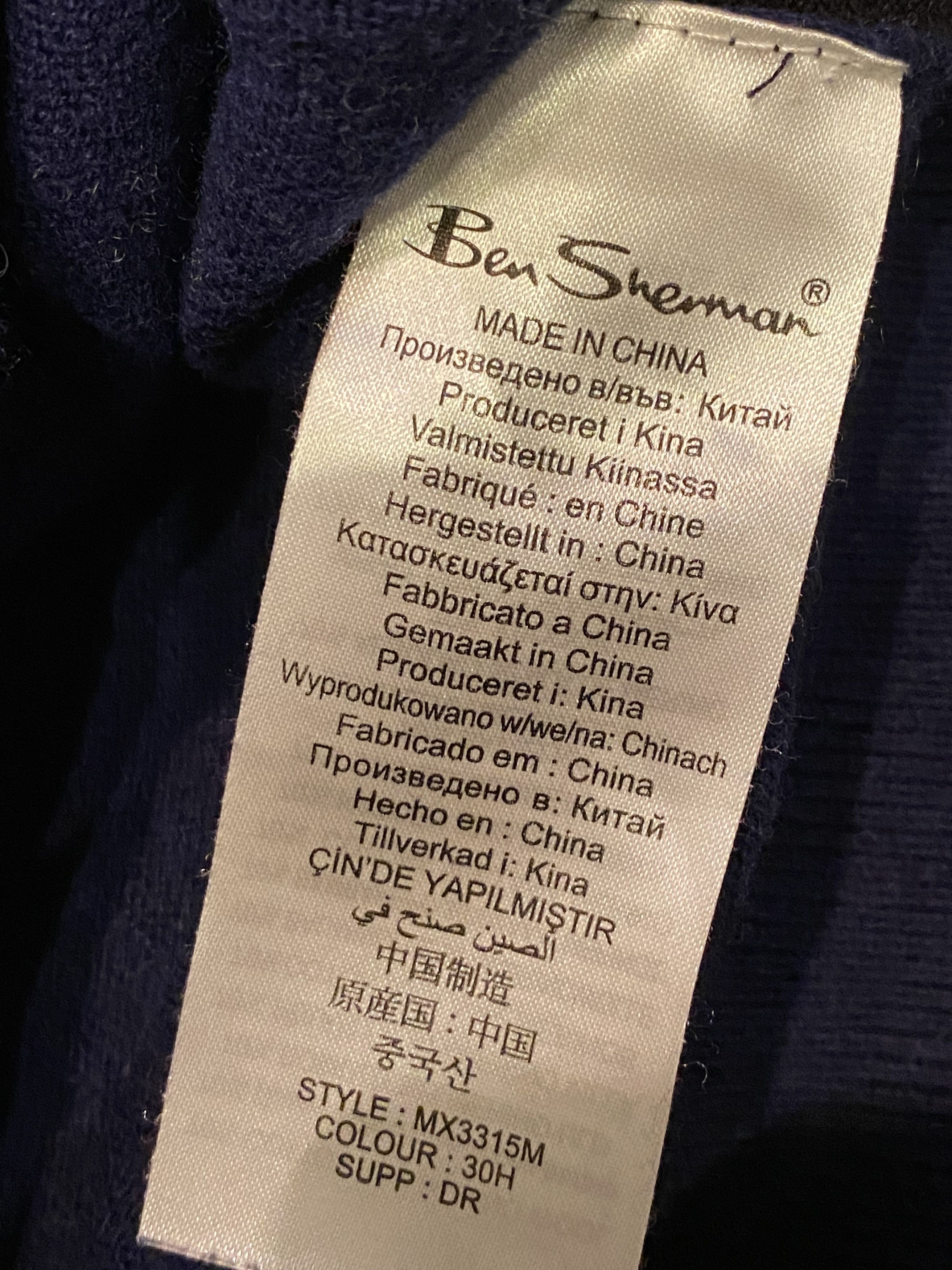 Ben Sherman Ben Sherman Blue Cardigan – Merino Wool & Cotton 💙✨ Size US M / EU 48-50 / 2 - 4 Thumbnail