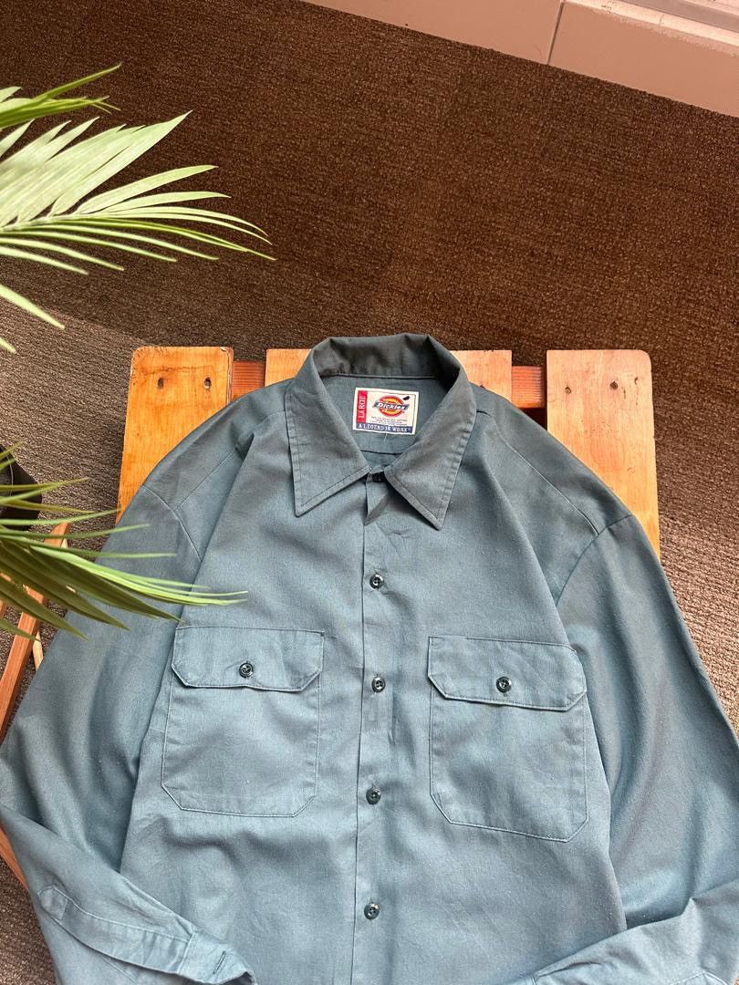 Dickies × Japanese Brand DICKIES WORKSHIRT Size US XL / EU 56 / 4 - 2 Thumbnail