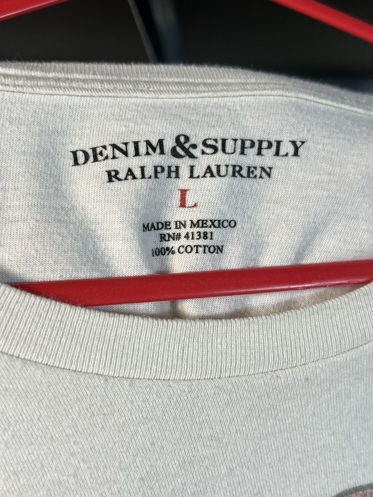 Denim & Supply Ralph Lauren *RARE* Denim & Supply Ralph Lauren Aztec USA Flag Shirt Size US L / EU 52-54 / 3 - 6 Thumbnail