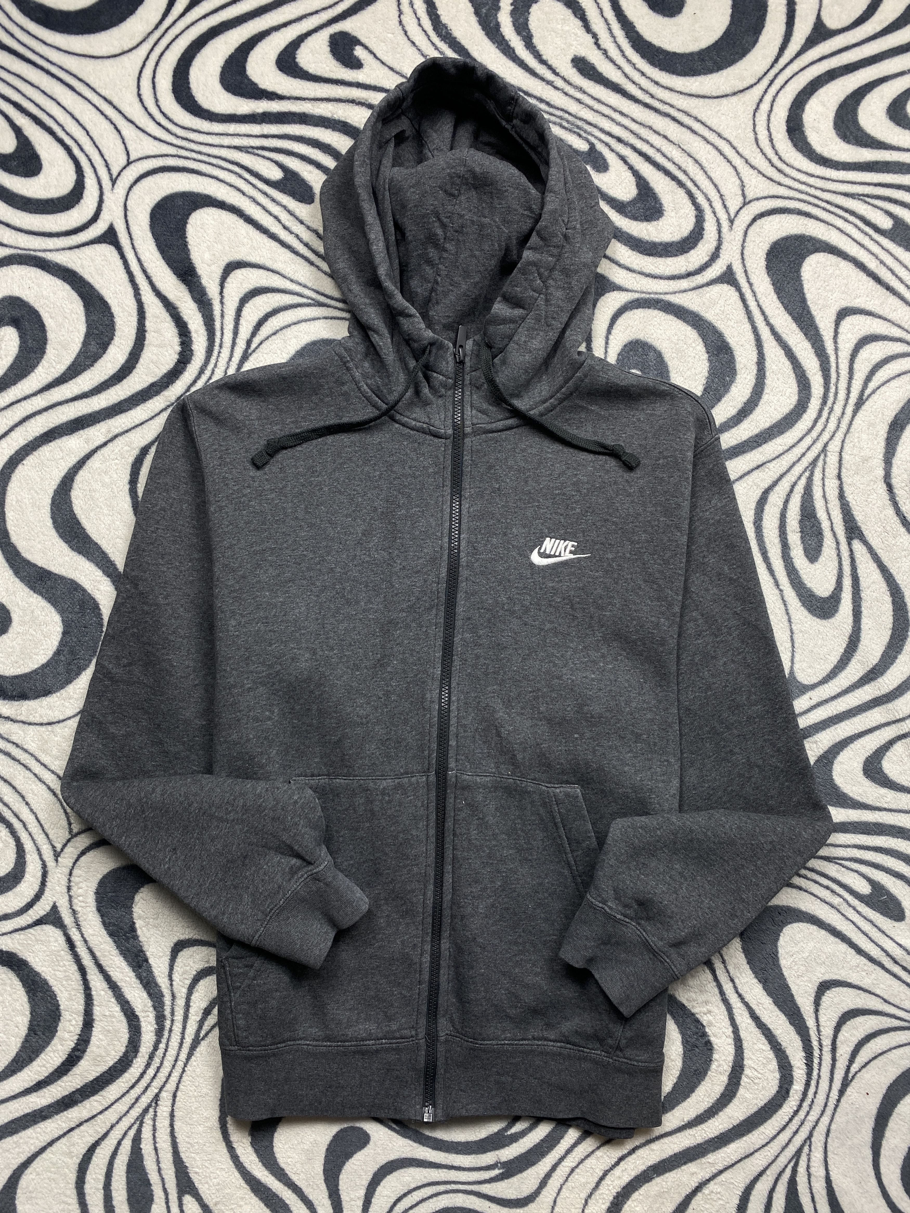 Nike × Vintage Nike Mens Zip Hoodie Y2k Size US S / EU 44-46 / 1 - 1 Thumbnail
