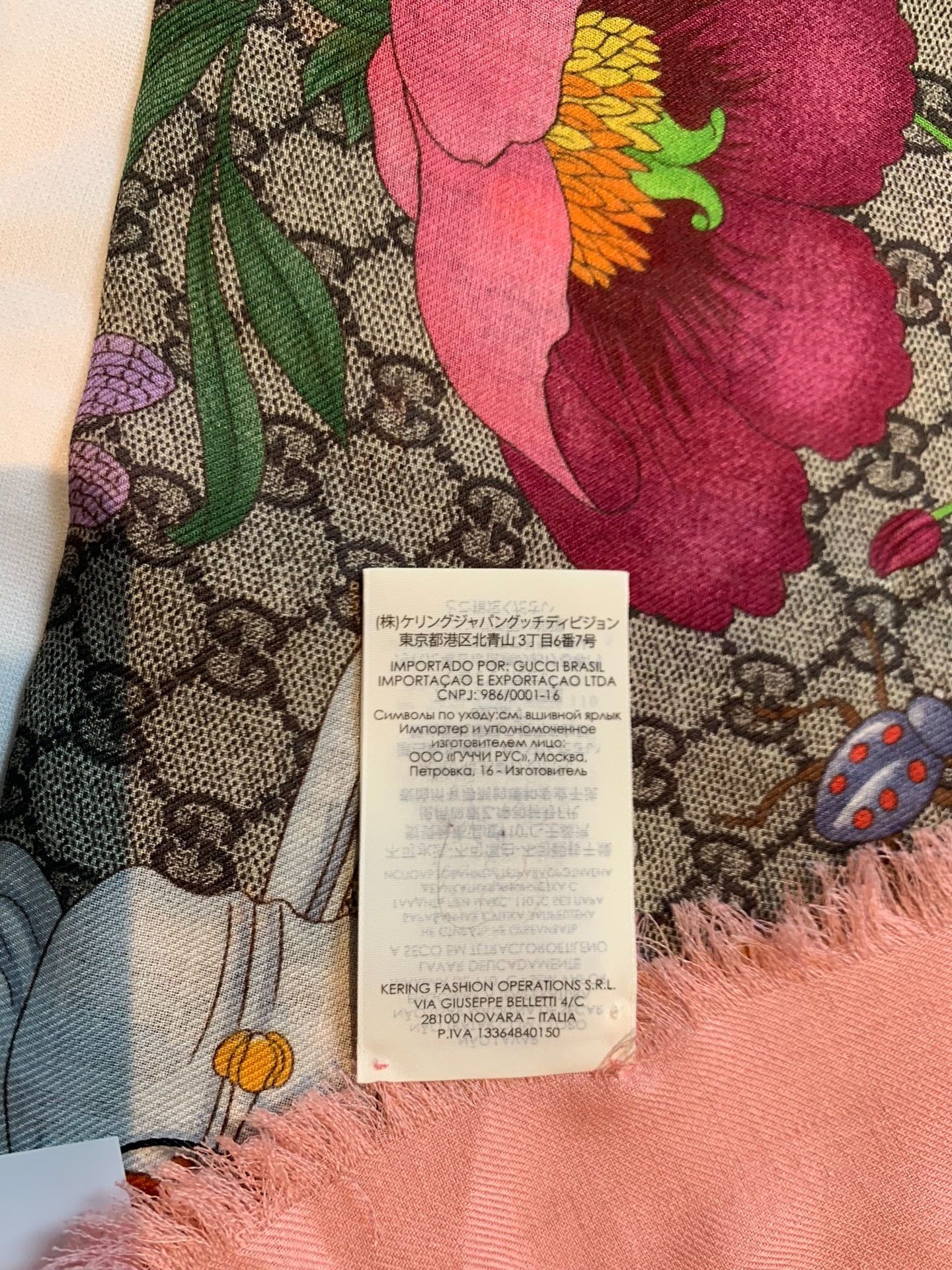 Gucci Gucci New Floral Full Print Shawl Scarf 2501-Nextarrow Size ONE SIZE - 6 Thumbnail