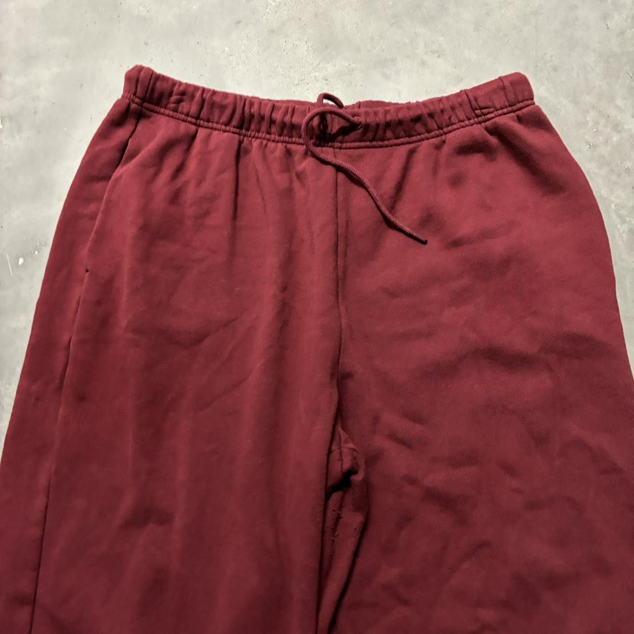 Japanese Brand × Vintage Crazy Vintage Y2K/2000s Baggy Red Skater Wide Leg Essential Sweatpants! Size US 34 / EU 50 - 3 Thumbnail