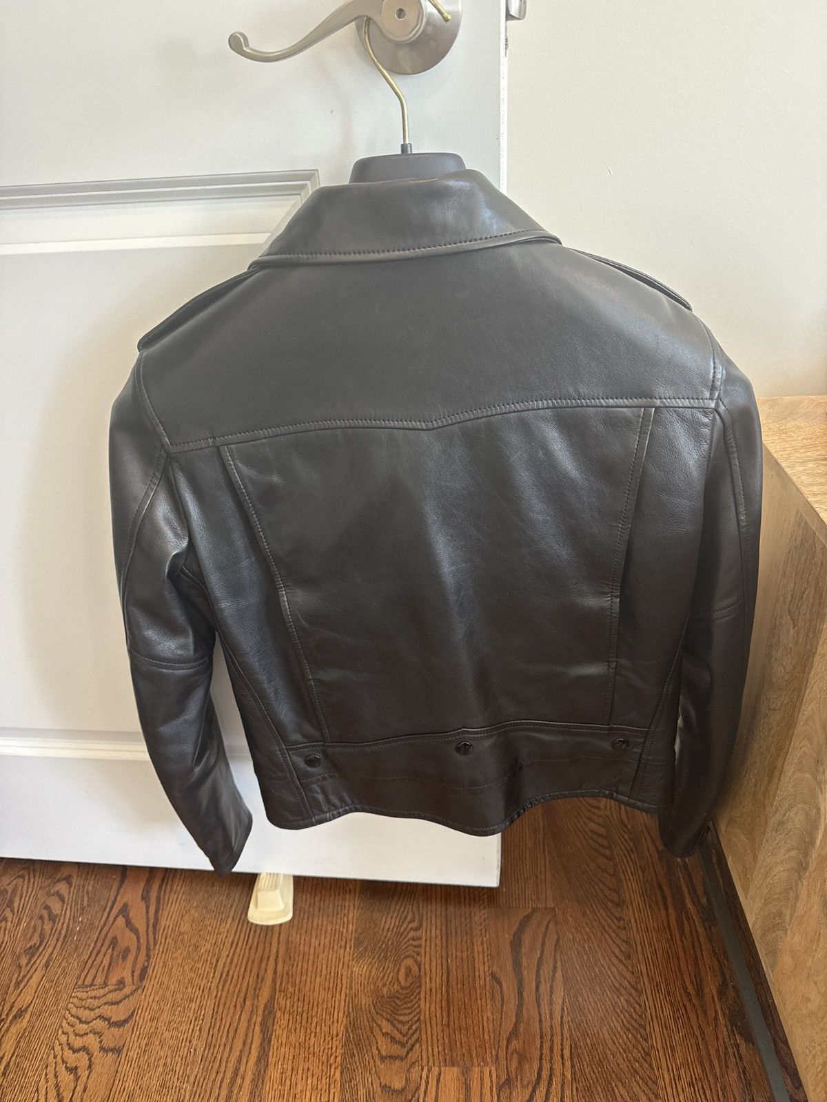 Saint Laurent Paris Black Leather Moto Jacket Size M / US 6-8 / IT 42-44 - 5 Thumbnail