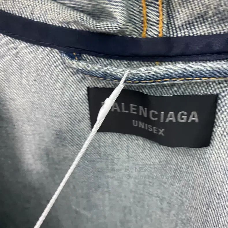 Balenciaga Balenciaga Crystal hand denim jacket hoodie Size US L / EU 52-54 / 3 - 3 Thumbnail