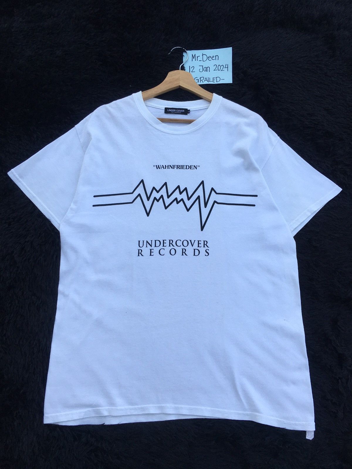 Undercover Rare UNDERCOVER Records “WAHNFRIEDEN” Spellout Tshirt Size US L / EU 52-54 / 3 - 2 Thumbnail
