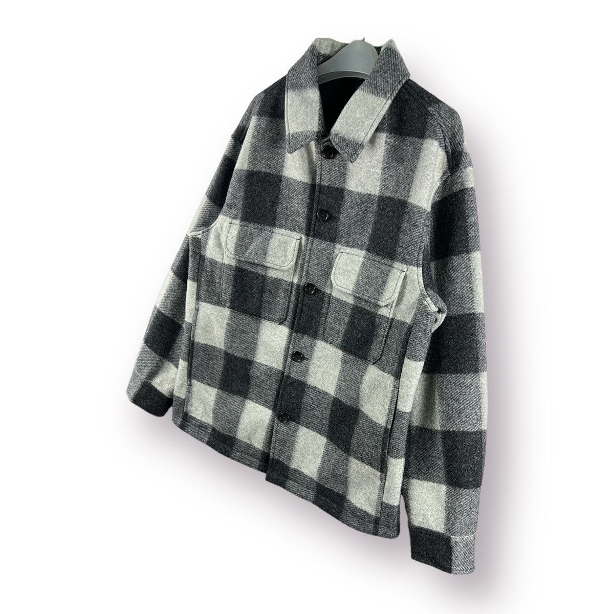 Japanese Brand × Uniqlo 🔥 UNIQLO plaid wool heavy jacket Size US M / EU 48-50 / 2 - 2 Thumbnail