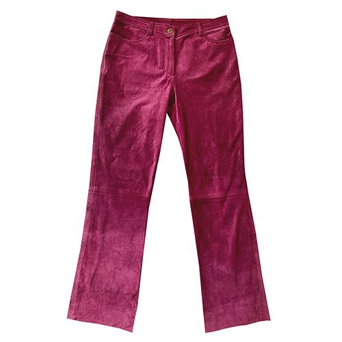 DKNY leather pink pants Size 28" / US 6 / IT 42 - 1 Thumbnail