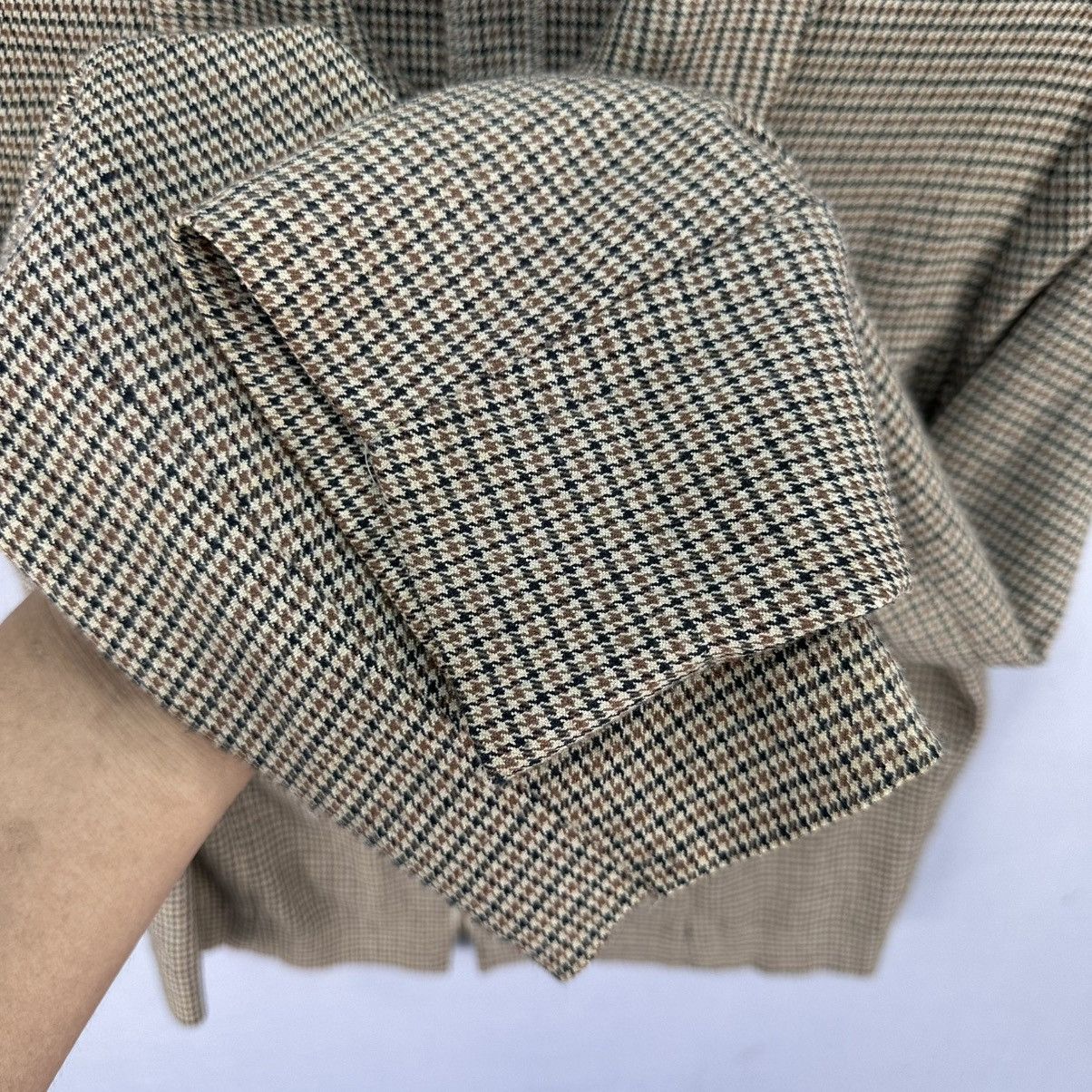 Japanese Brand Vintage 80's Rockabilly Style Zipper Houndstooth Jacket Size US XS / EU 42 / 0 - 9 Thumbnail