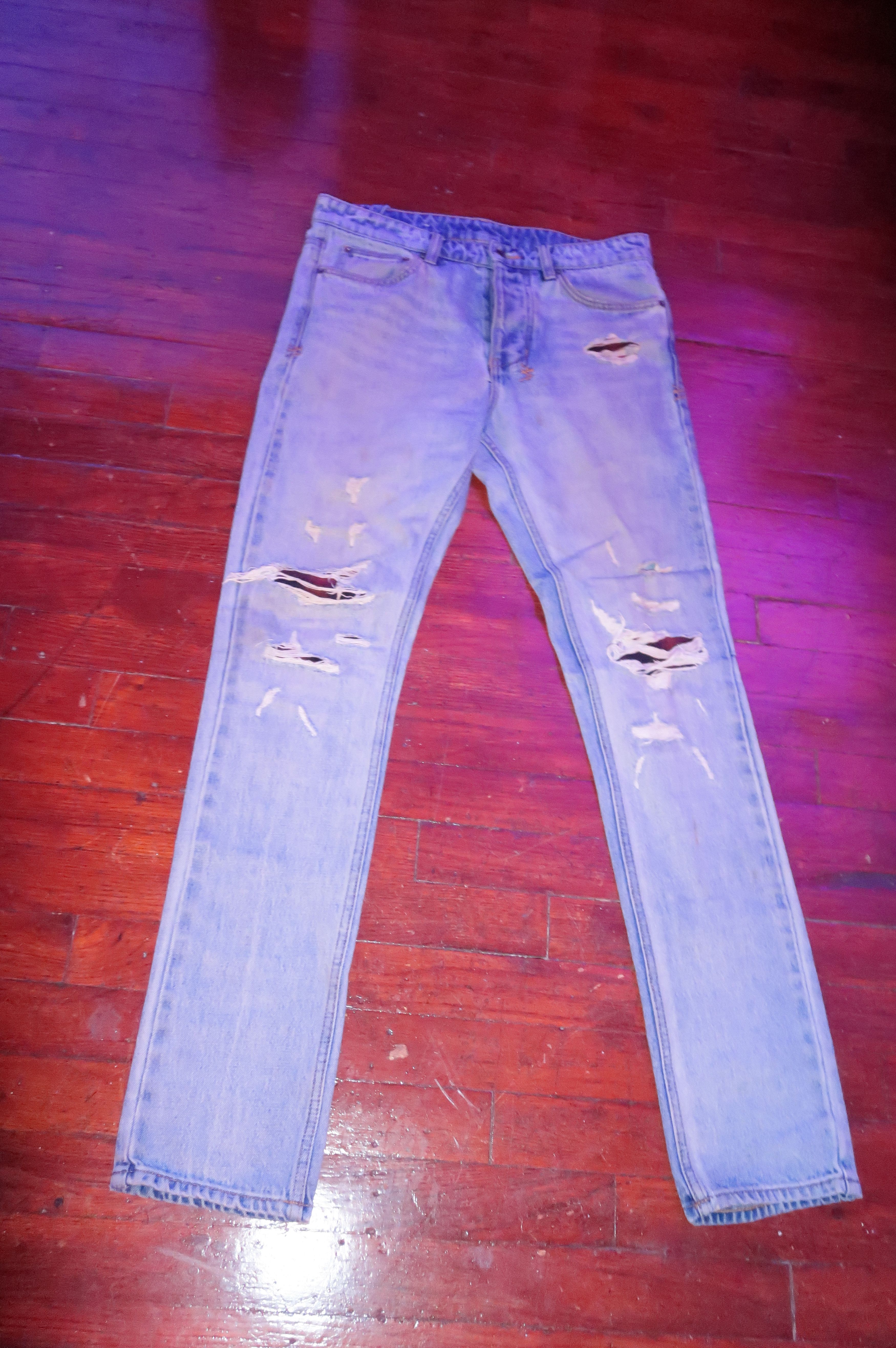Ksubi Ksubi Chitch Denim 31 Light Wash Distressed Size US 31 - 4 Thumbnail