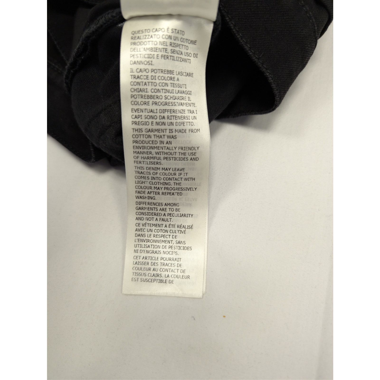 Alexander McQueen o1rshd1 Organic Matte Black Denim Jean in Black Size US 30 / EU 46 - 19 Thumbnail
