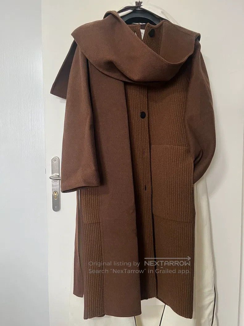 Hermes Hermes Faux Two-Piece Scarf Coat, Cashmere Size XXS / US 00 / IT 34 - 1 Thumbnail