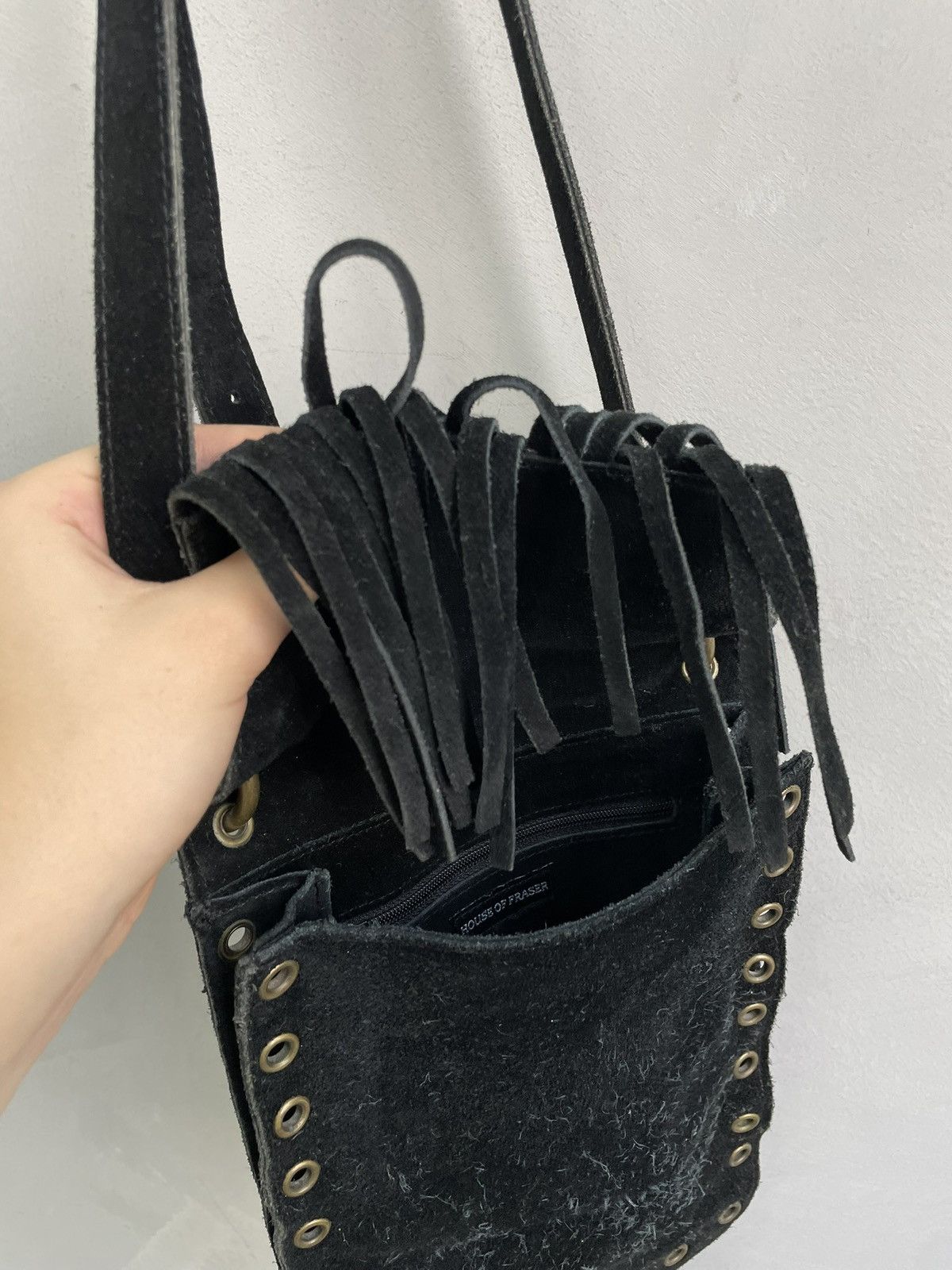 Hysteric Glamour 90s suede archive messenger bag hystericglamour style y2k Size ONE SIZE - 7 Thumbnail