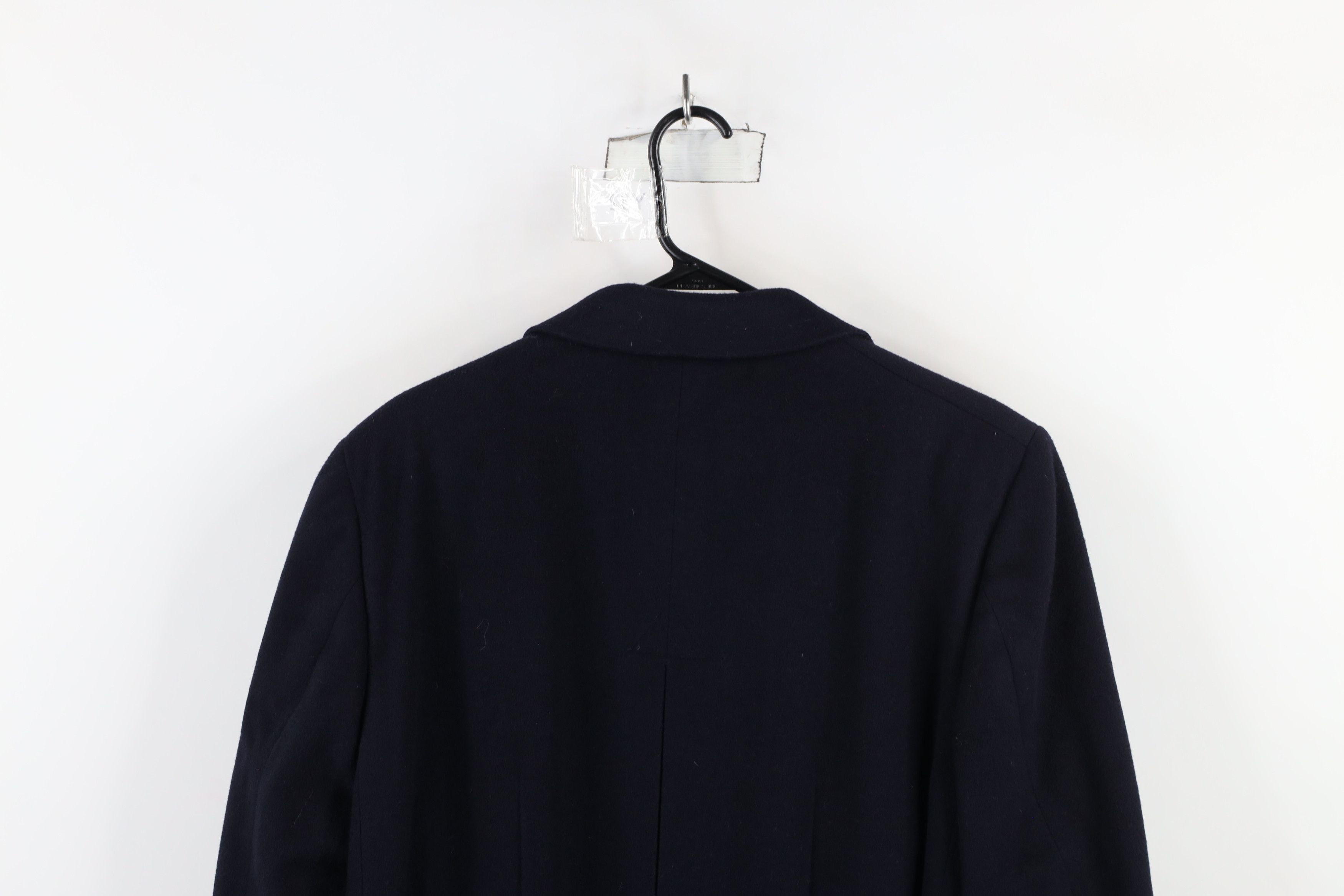 Pierre Cardin × Vintage Vintage 70s Pierre Cardin Wool Trench Coat Overcoat Navy USA Size US XL / EU 56 / 4 - 16 Thumbnail