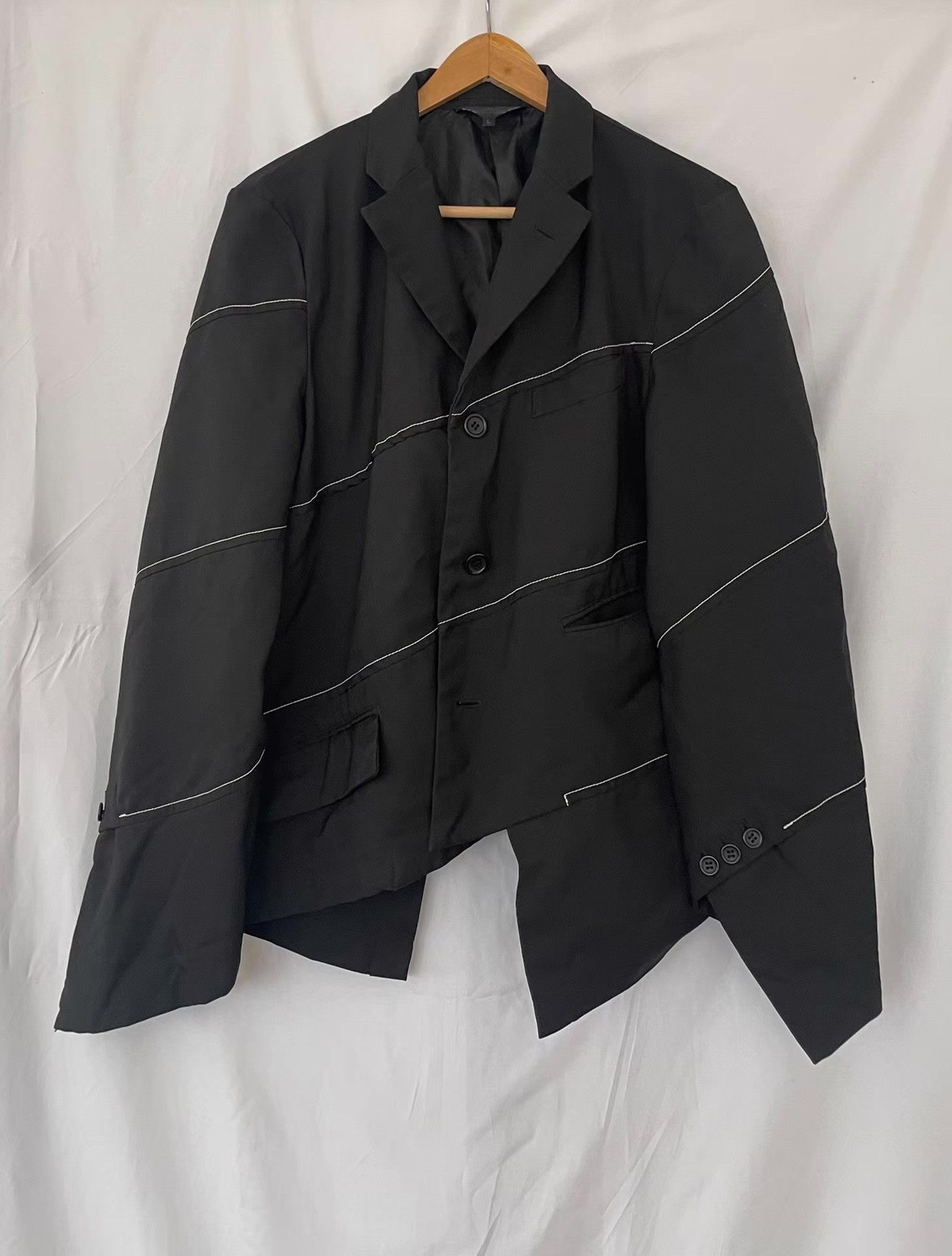 Comme des Garcons Black Comme des Garçons Spiral Asymmetric Blazer Ｑ21 Size 50S - 1 Thumbnail