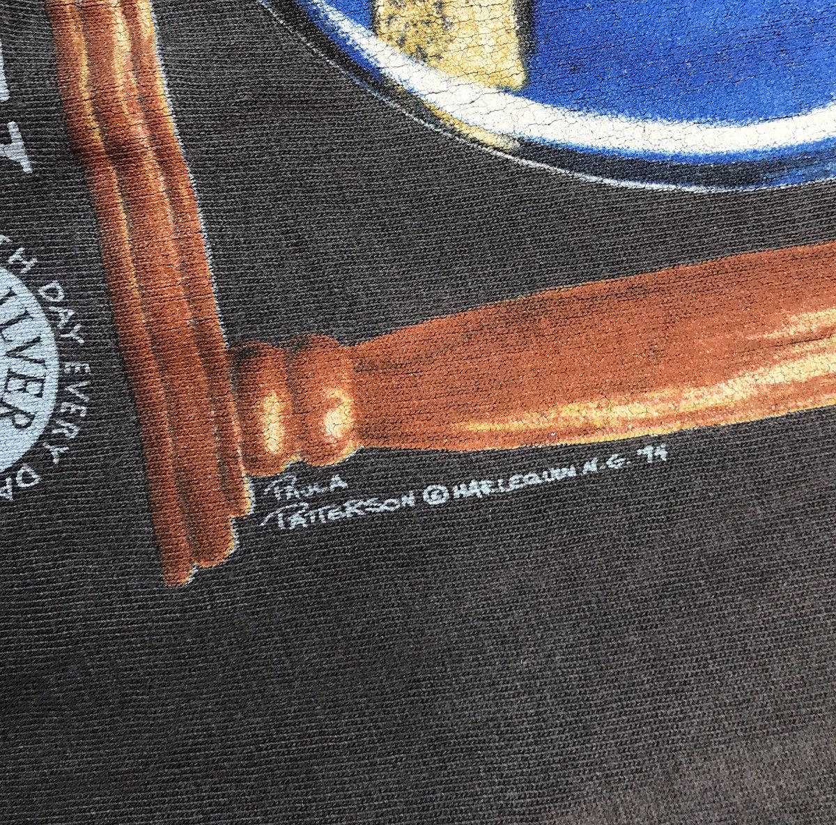 Vintage Vintage 1994 Time is Running Out Millennium Graphic T-shirt Size US XL / EU 56 / 4 - 4 Thumbnail