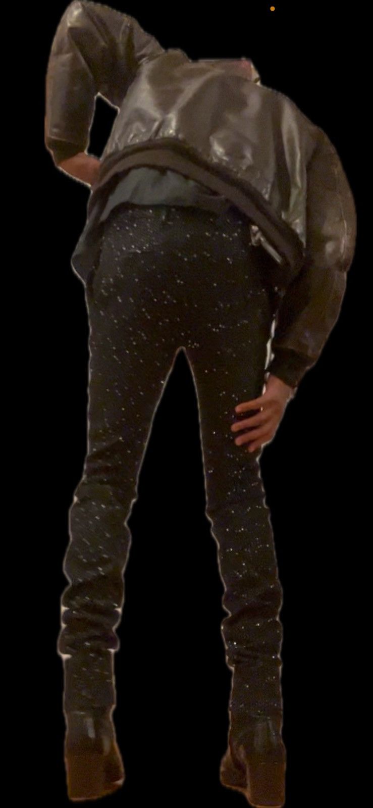 Saint Laurent Paris SS/20 Black Sequin Tweed Trousers Size US 30 / EU 46 - 9 Thumbnail