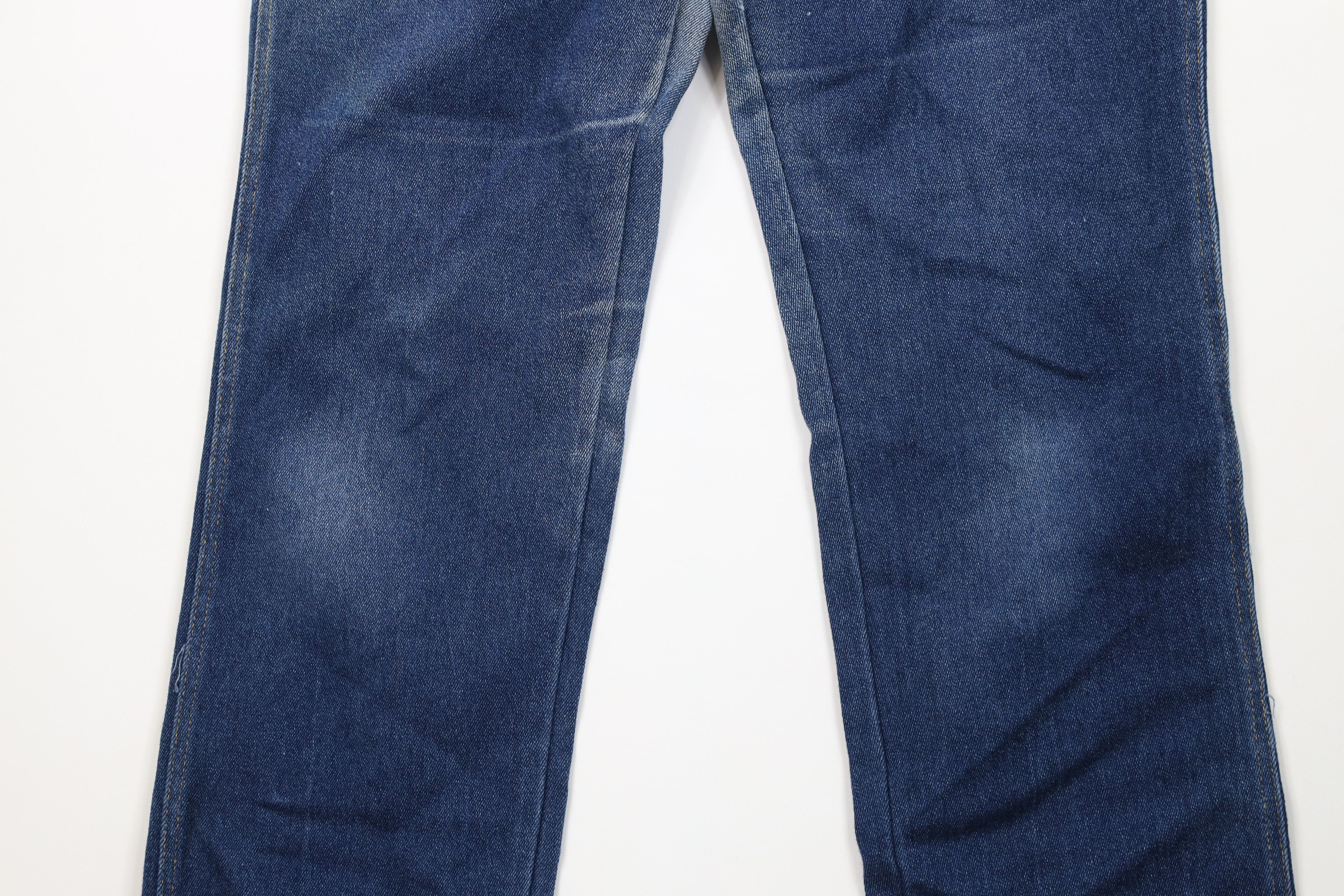 Lee Vintage 70s 80s Lee Flared Wide Leg Denim Jeans Blue USA Size 38" / US 16 / IT 52 - 3 Thumbnail