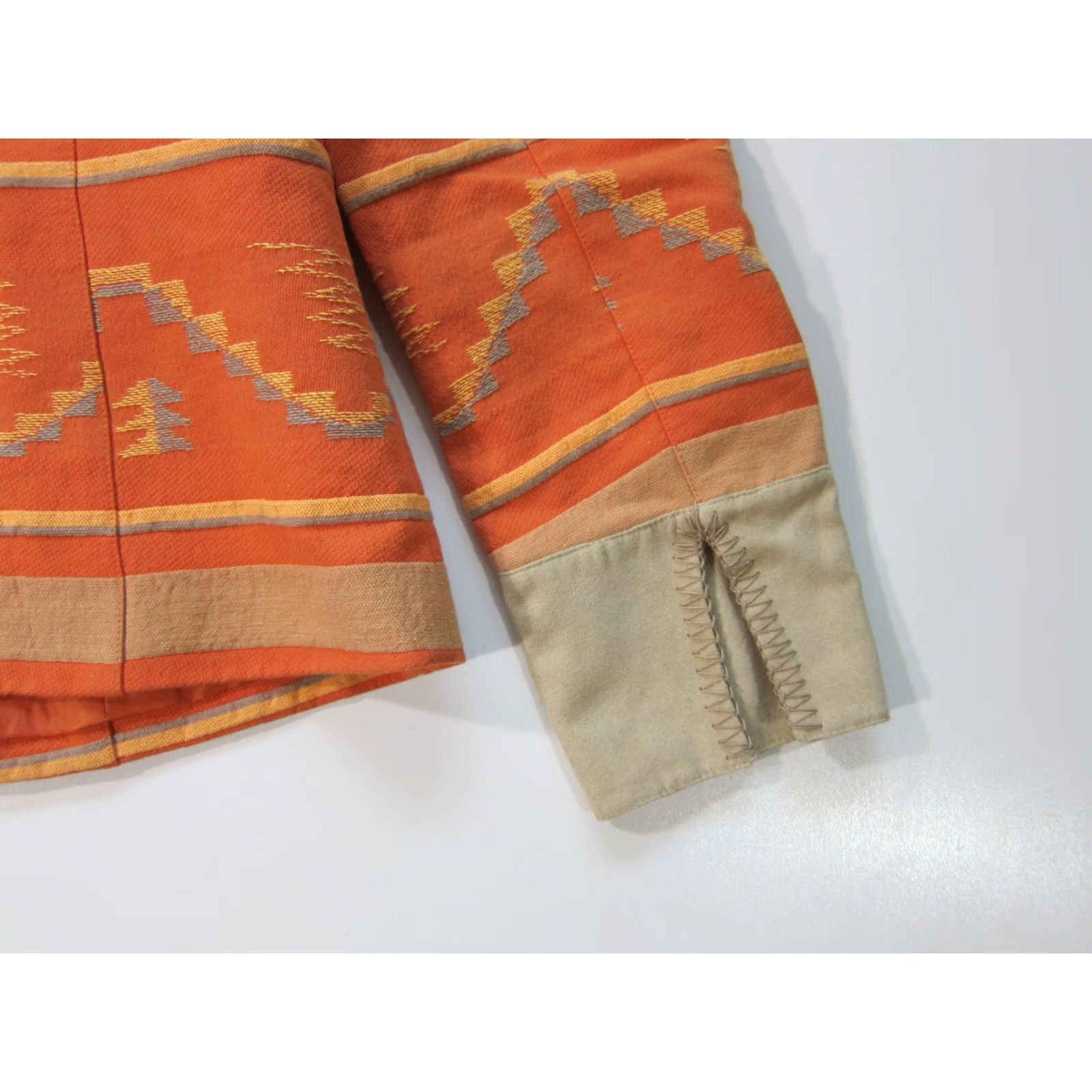 Coldwater Creek Coldwater Creek Cotton Orange Southwestern Aztec Tribal Blazer Jacket Women 6 Size M / US 6-8 / IT 42-44 - 6 Thumbnail