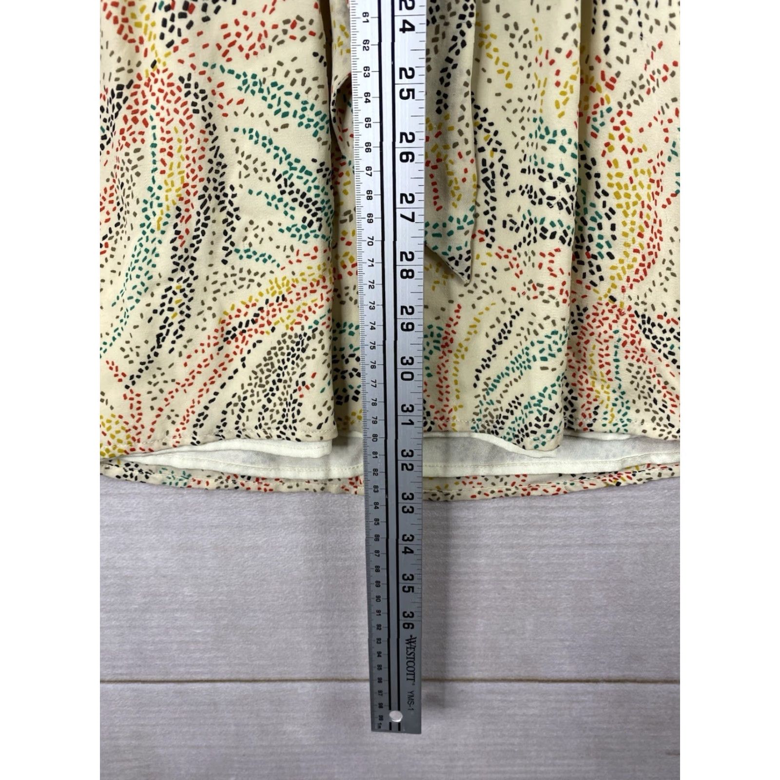 Anthropologie Anthropologie Hype Silk Dress Womens 6 Speckled Rainbow Mini Tie Neck Boho Fun Dress Size M / US 6-8 / IT 42-44 - 6 Thumbnail
