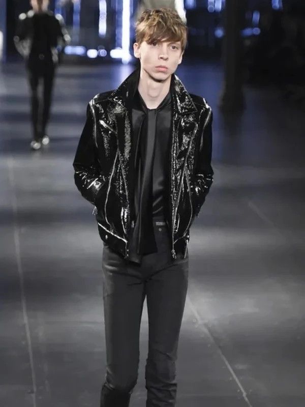 Saint Laurent Paris AW2015 Saint Laurent Black Patent Leather Multi Zip Jacket by Hedi Slimane Size US S / EU 44-46 / 1 - 2 Thumbnail