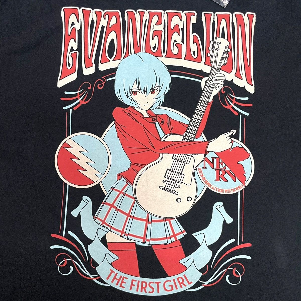 Anime EVANGELION x LOWBLOW KNUCKLE Ayanami Rei The First Girl Tee Size US XXL / EU 58 / 5 - 7 Thumbnail