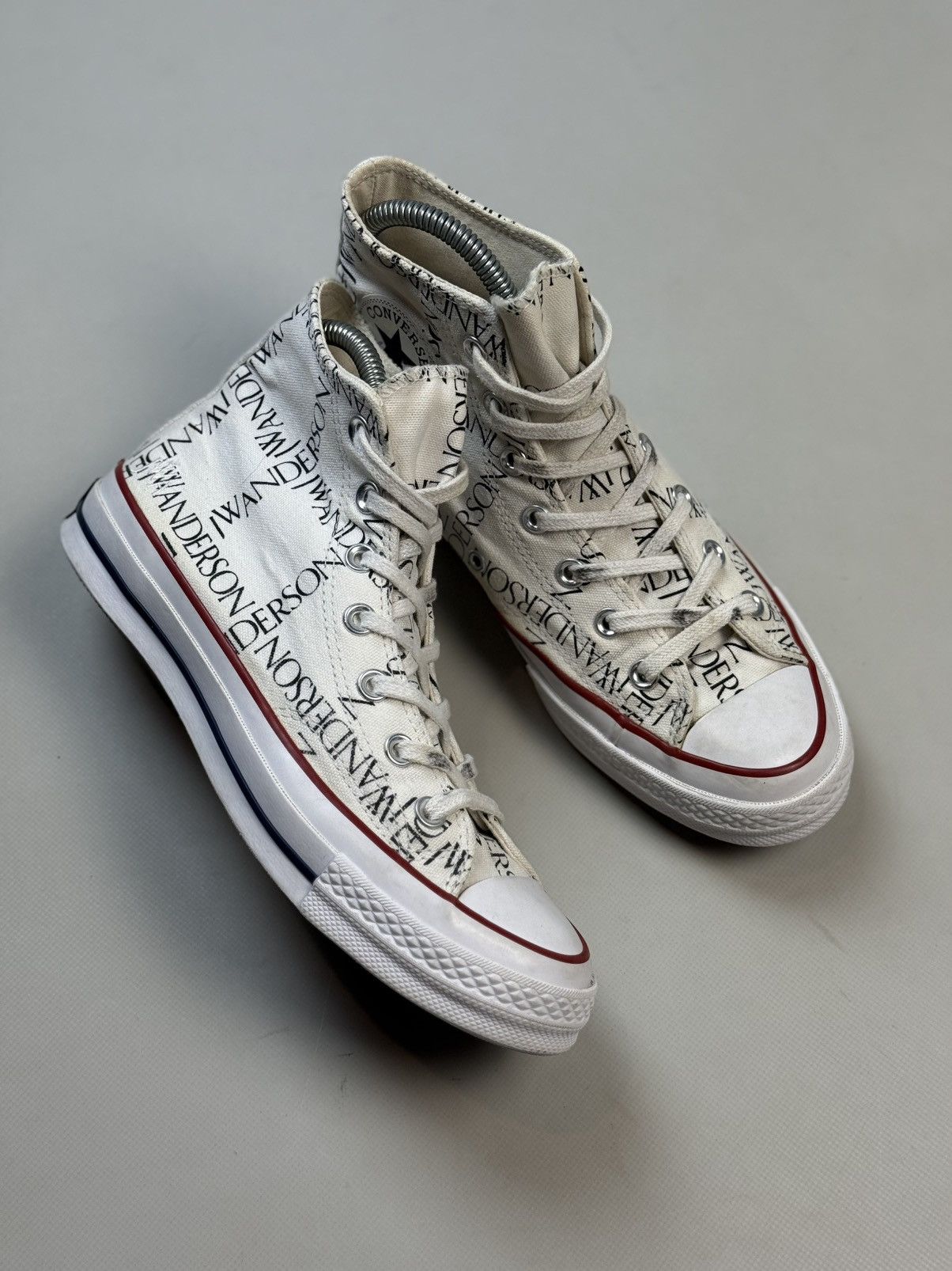 Converse × JW Anderson JW Anderson High Top Graphic Print Lace Up Sneakers Shoes Size US 8 / IT 38 - 3 Thumbnail