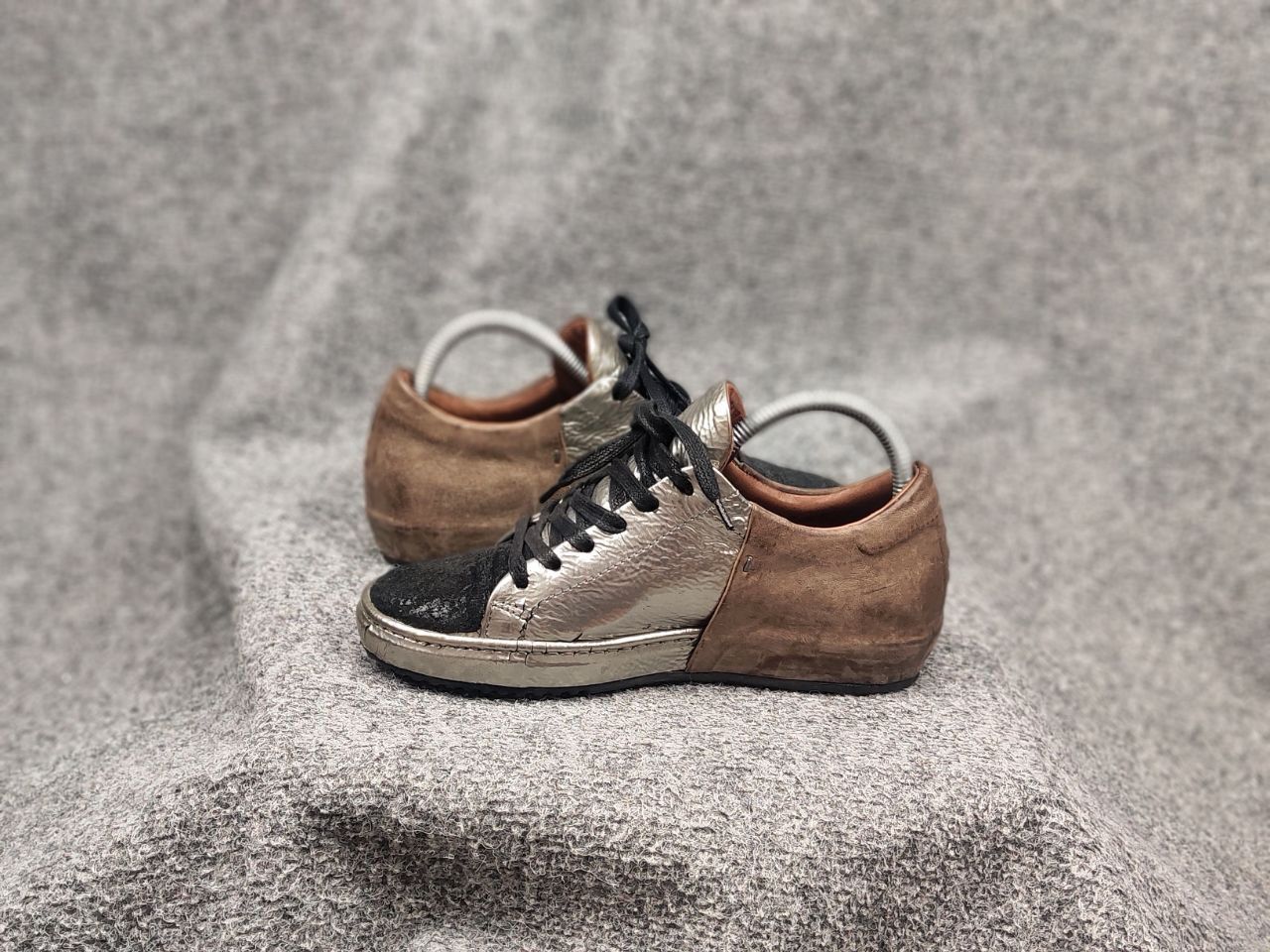 A.S.98 A.S.98 Airstep Design leather silver Low Lace Up Sneakers Size US 6 / IT 36 - 12 Thumbnail