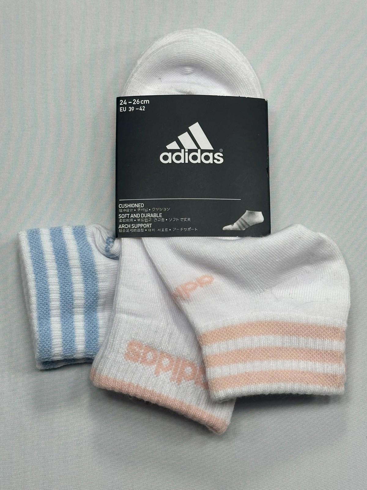 Adidas Adidas 3-Pack Ankle Socks White US 7-9 Men 9-11 Women Size ONE SIZE - 1 Thumbnail