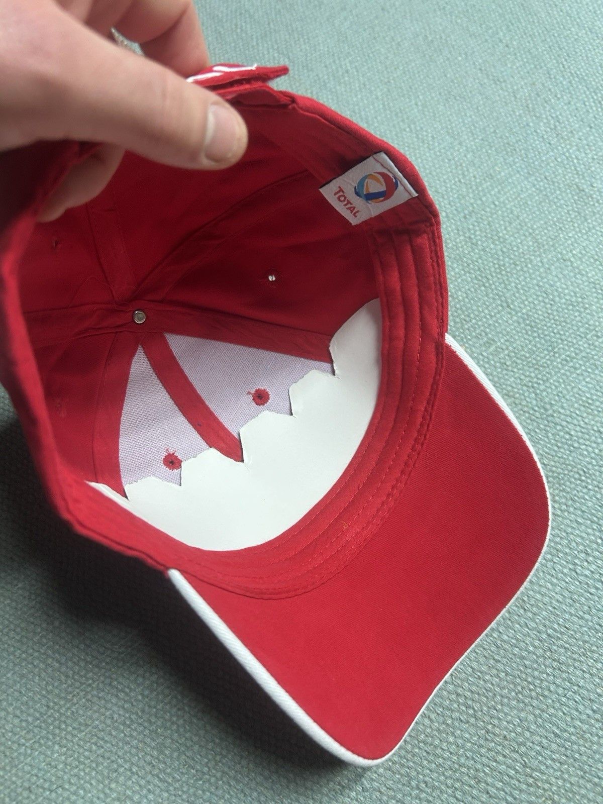 Vintage Vtg strapback hat baseball total lubricants racing red NOS Size ONE SIZE - 6 Thumbnail