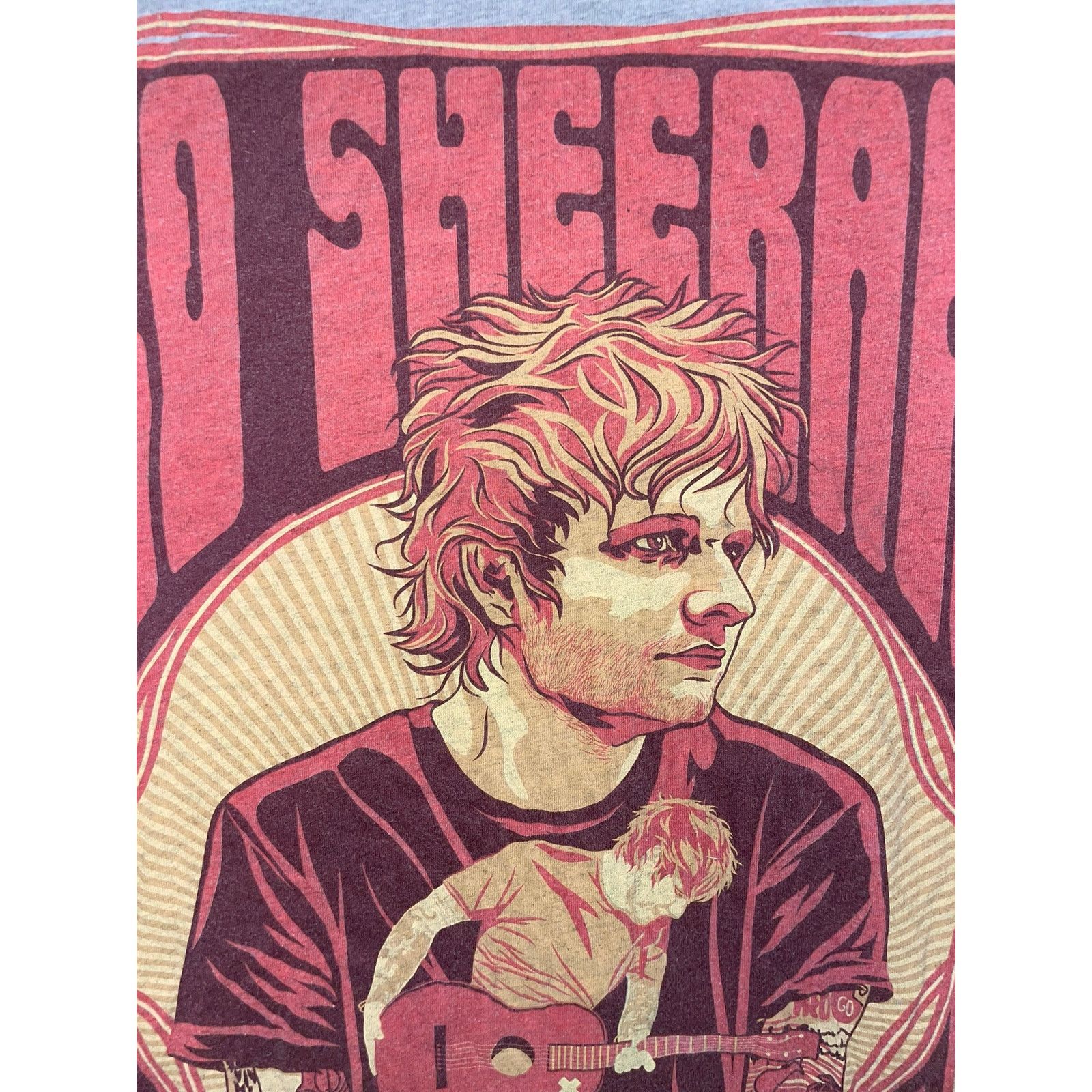 Tultex Ed Sheeran Multiply Tour Shirt Concert Gray 2014 Tee S Small Size US S / EU 44-46 / 1 - 2 Thumbnail