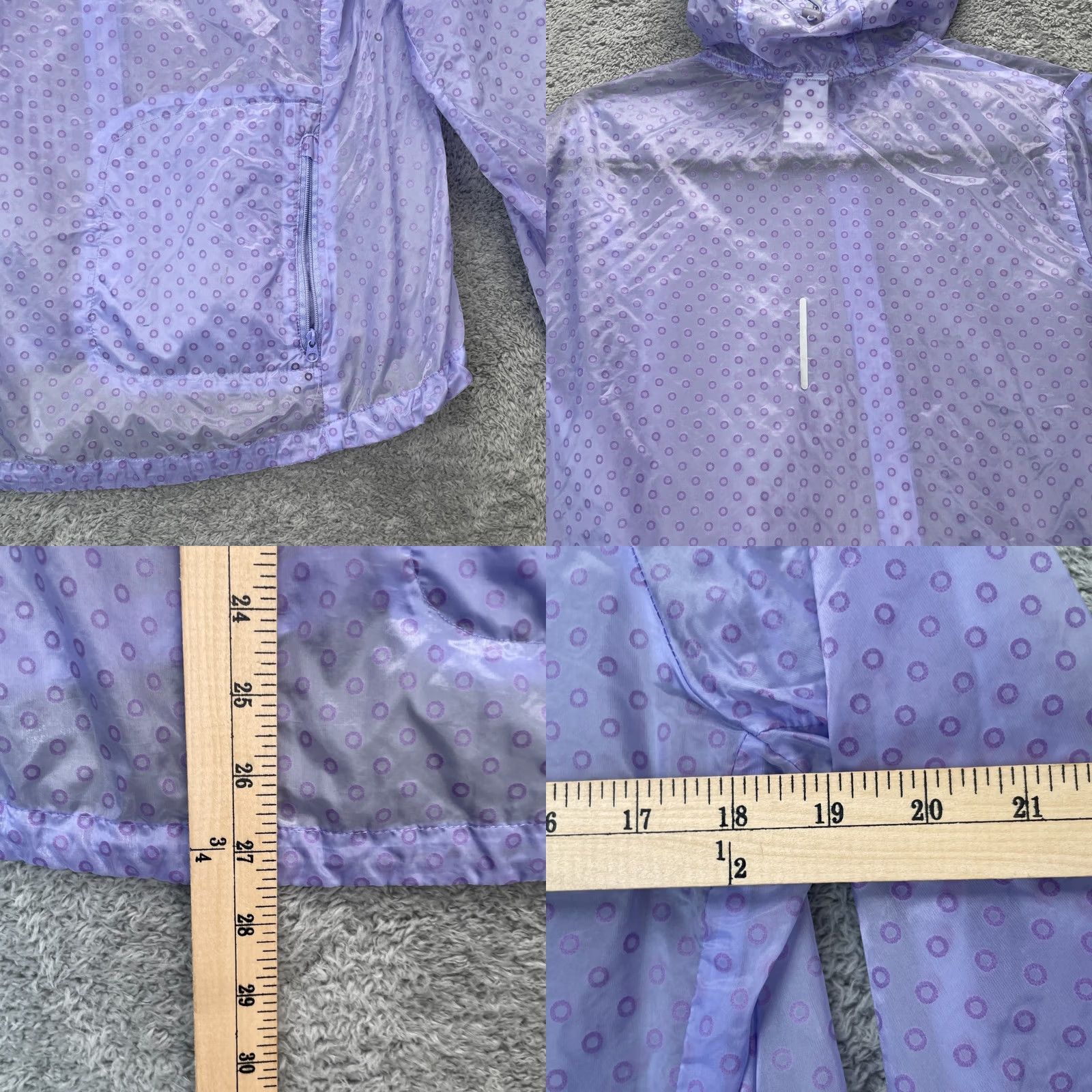 Nike Nike Womens Large Purple Windbreaker Jacket Running Jogging Performance Hooded Size L / US 10 / IT 46 - 8 Thumbnail