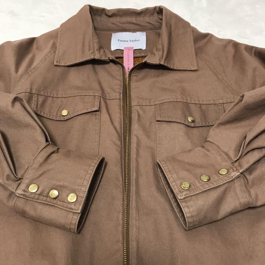 Japanese Brand Emma Taylor x freaks Store poncho fleece brow jackets Size ONE SIZE - 4 Thumbnail