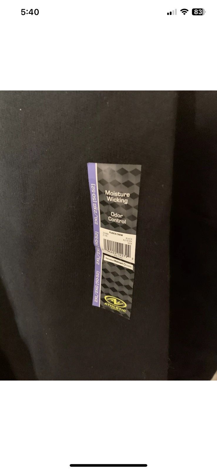 Athletic Works Athletic works mens sz 2XL black sweatshirt pullover Size US XXL / EU 58 / 5 - 4 Thumbnail