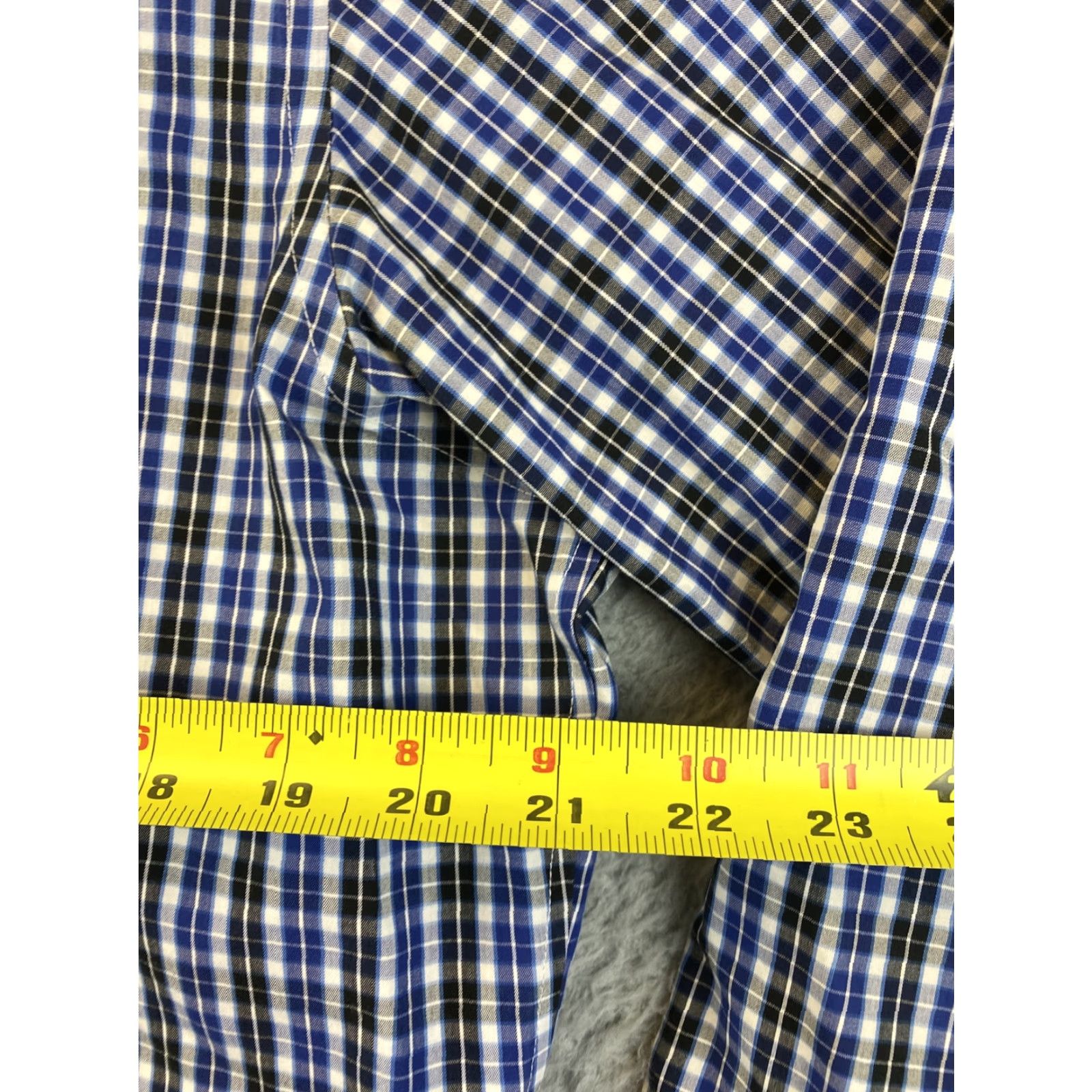 Banana Republic BANANA REPUBLIC Men’s Button Up Long Sleeve Plaid Dress Shirt L / 81-30 Size 42R - 6 Thumbnail