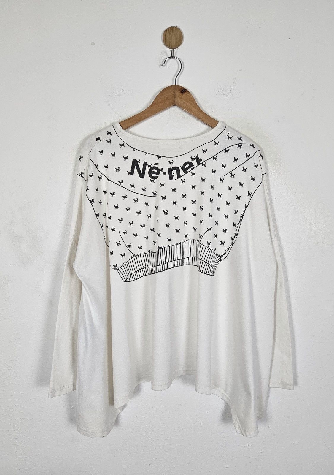 Ne-Net NeNet graphic blouse tied jumper Size XL / US 12-14 / IT 48-50 - 2 Thumbnail