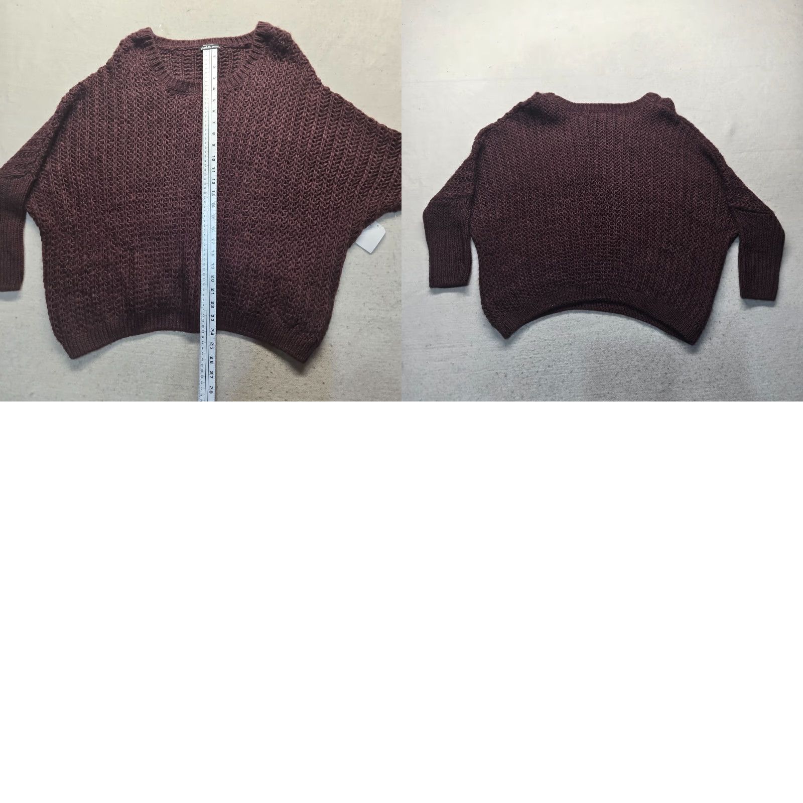 Vintage VINTAGE Charlotte Russe Sweater Pullover Top Crewneck Knit Knitwear 1X Purple Bohemian Women Size XL / US 12-14 / IT 48-50 - 8 Thumbnail