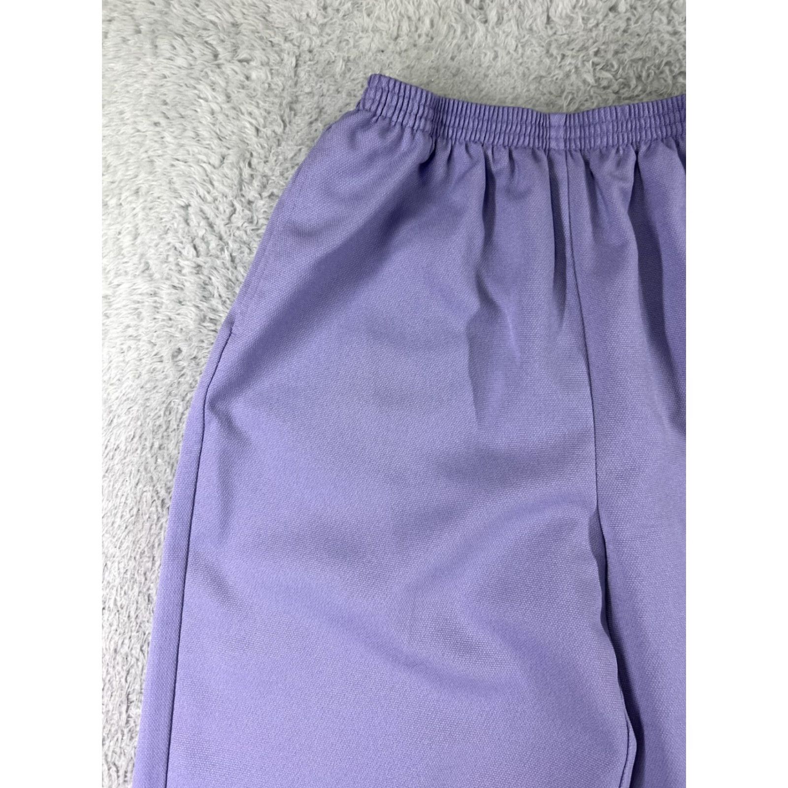 Vintage VINTAGE JoRo Pants Womens 12 Purple Elastic Waist Pull On 100% Polyester Lane Bryant Size 34" / US 12 / IT 48 - 7 Thumbnail