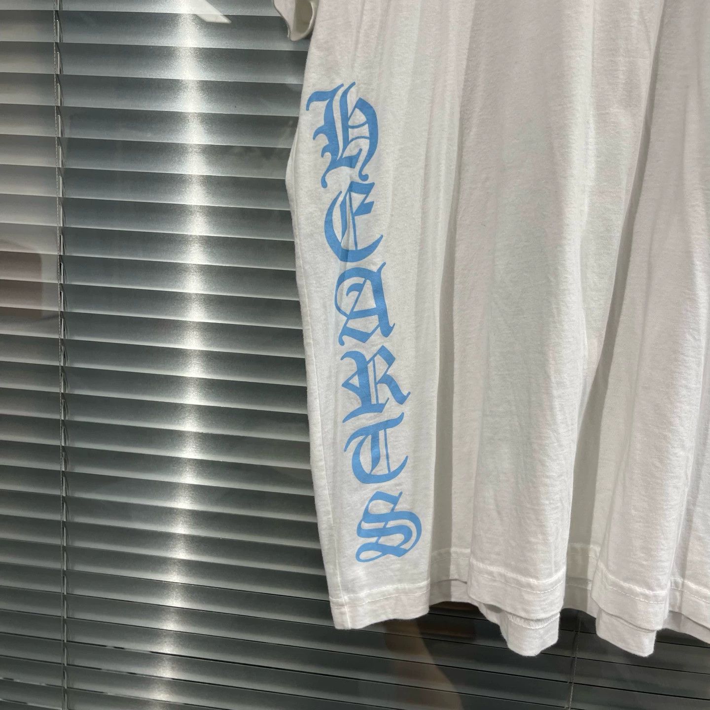 Chrome Hearts Chrome Hearts White SS T Side Blue Sanskrit XL 99 Size US XL / EU 56 / 4 - 4 Thumbnail