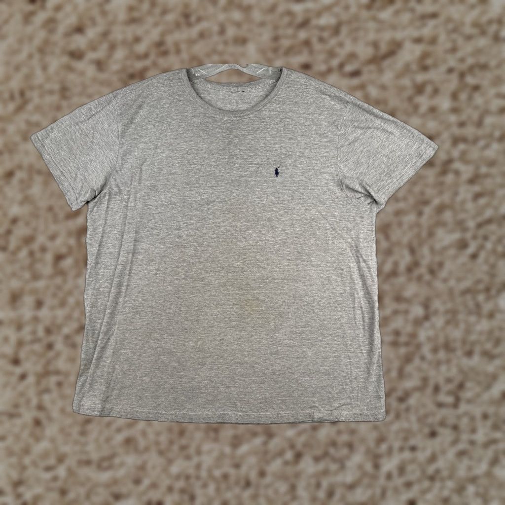 Ralph Lauren Ralph Lauren Cotton Shirt Adult XL Gray Short Sleeve Crew Slimming Sports Mens Size US XL / EU 56 / 4 - 1 Thumbnail