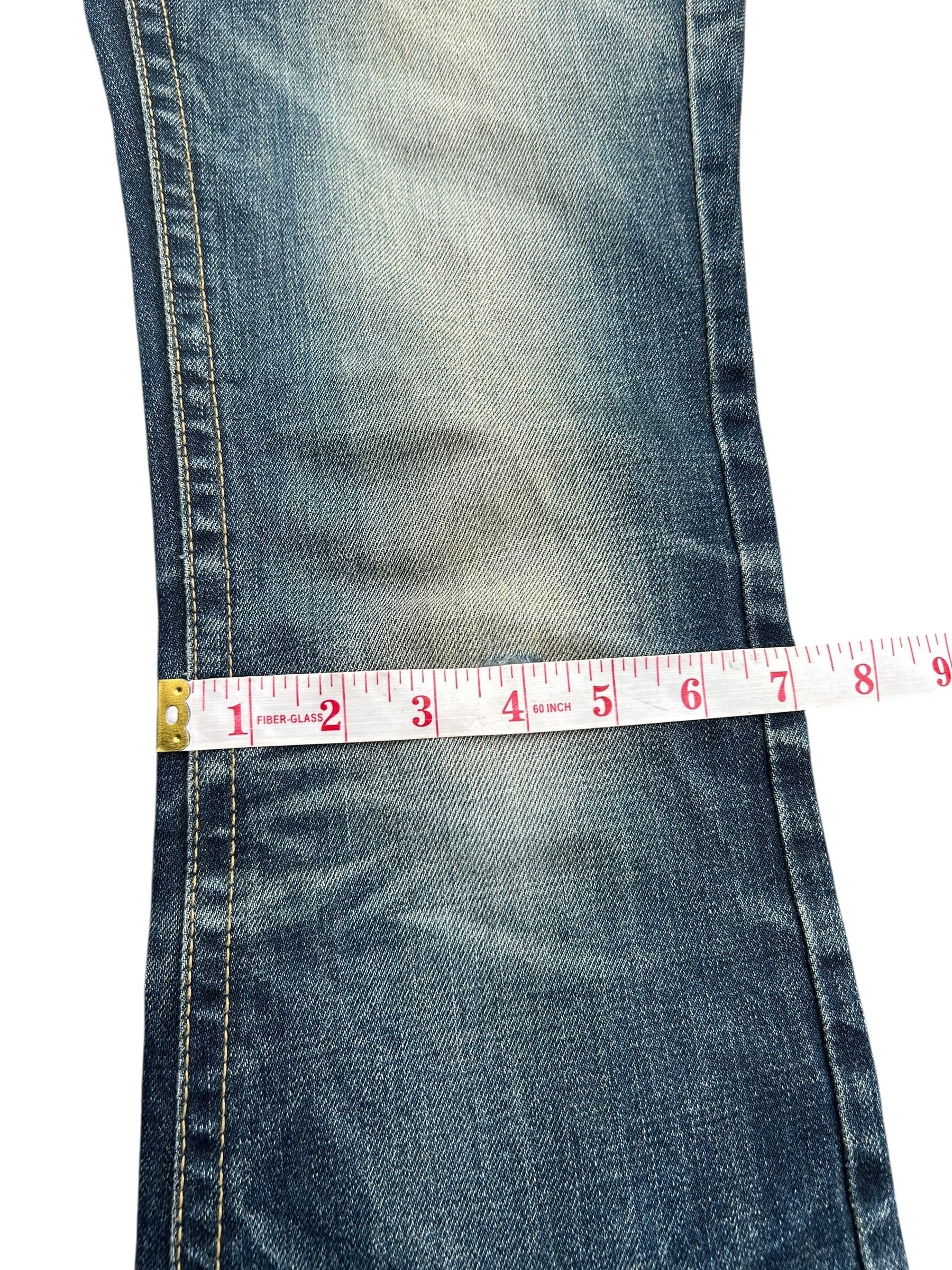 Japanese Brand × Kapital × Vintage Flare Lolita Male Japanese Punk Bondage Denim Jeans Size US 29 - 19 Thumbnail