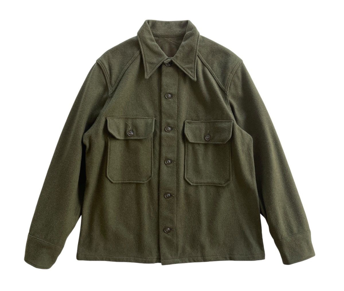 Vintage Vintage 1952 Wool Military Field Jacket Size US L / EU 52-54 / 3 - 3 Thumbnail