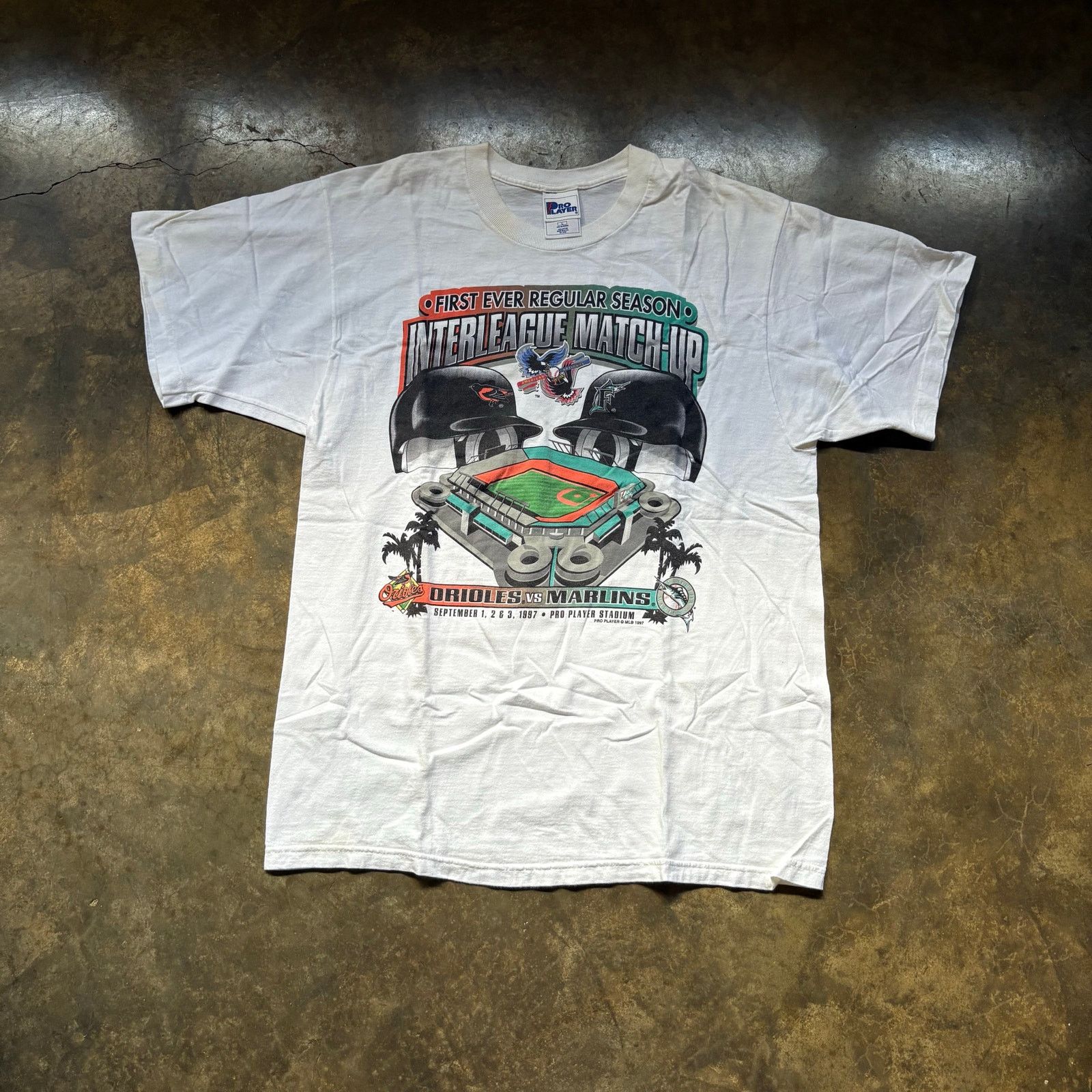 MLB Vintage Marlins Orioles MLB Rival T-shirt Size US L / EU 52-54 / 3 - 1 Thumbnail