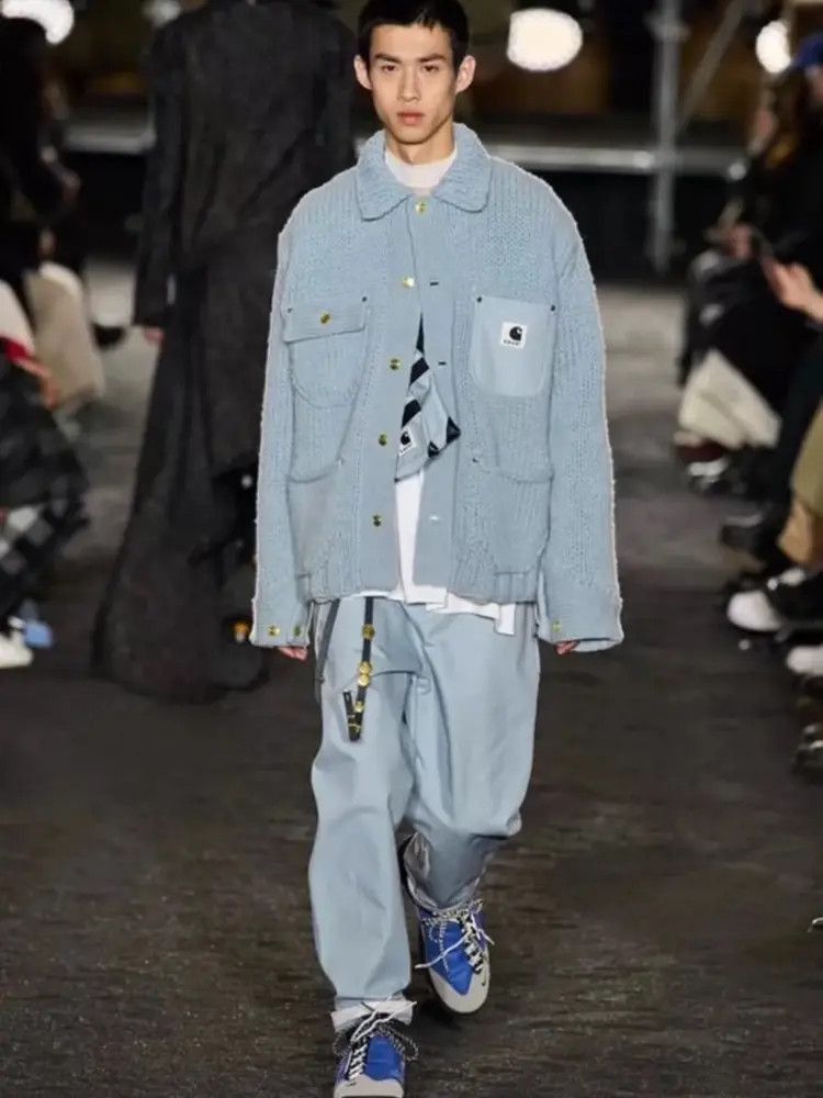Carhartt × Sacai Sz 3 Sacai x Carhartt WIP Knitwear Jacket Size US L / EU 52-54 / 3 - 8 Thumbnail
